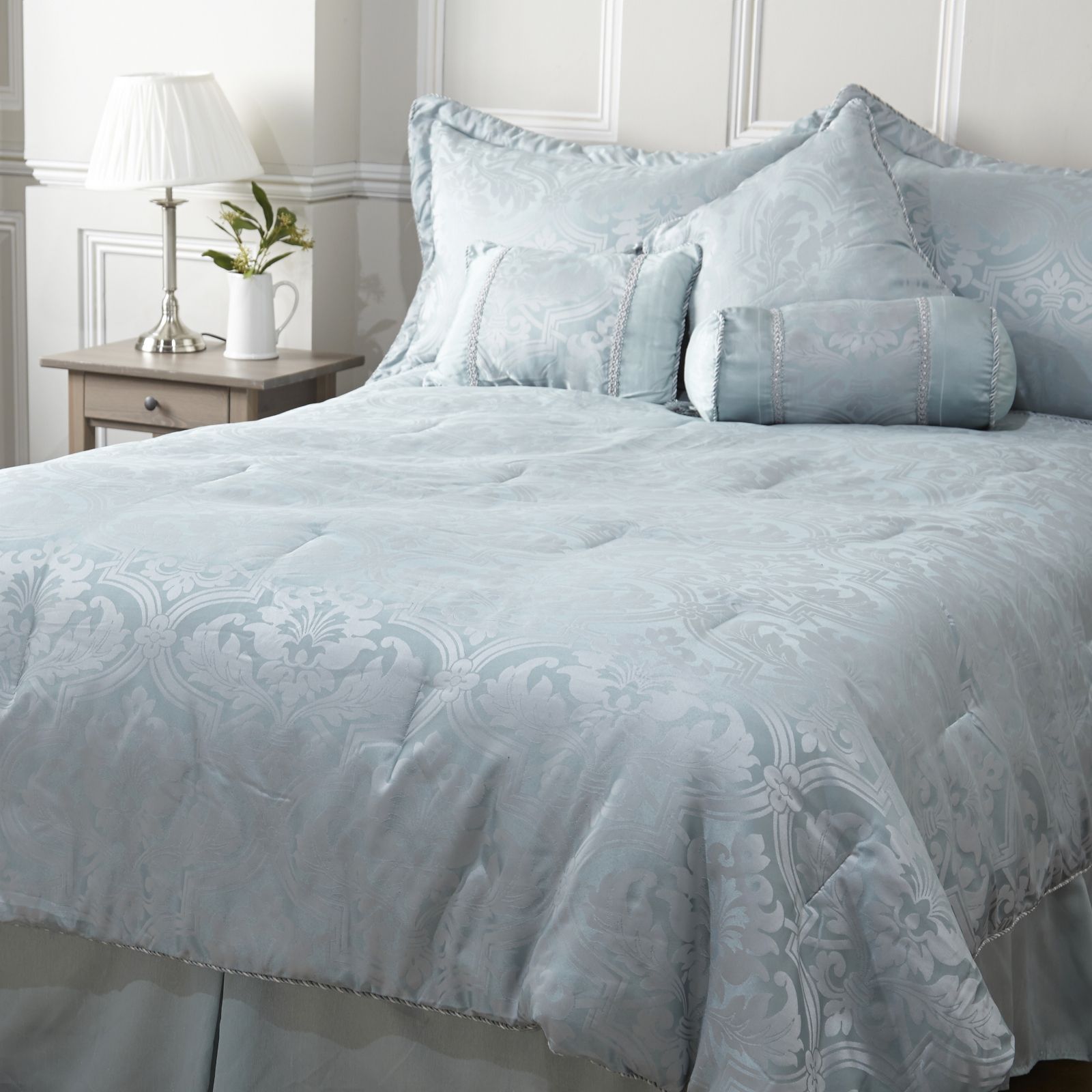 Mayfair Manor Luciana 7pc Comforter Set QVC UK