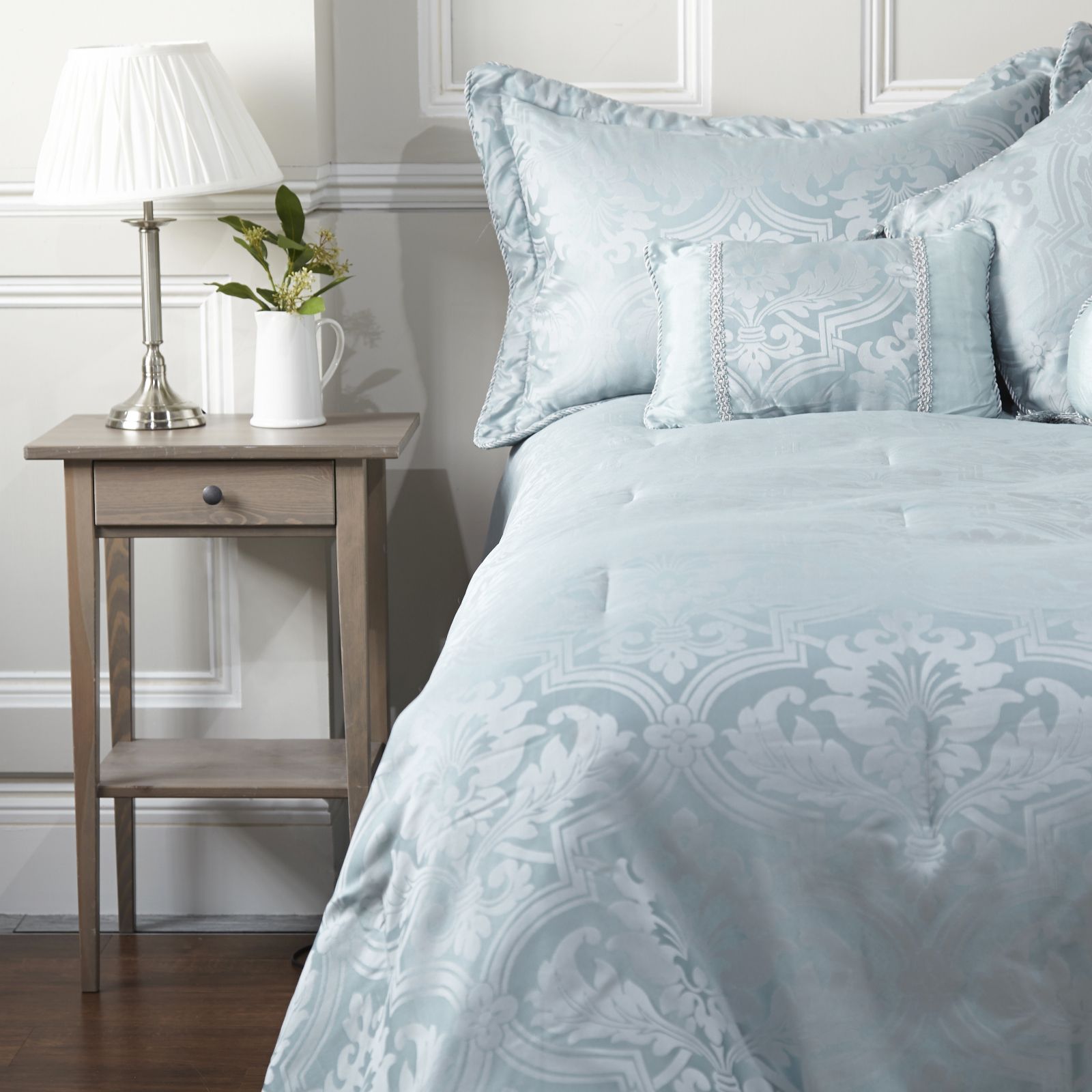 Mayfair Manor Luciana 7pc Comforter Set QVC UK