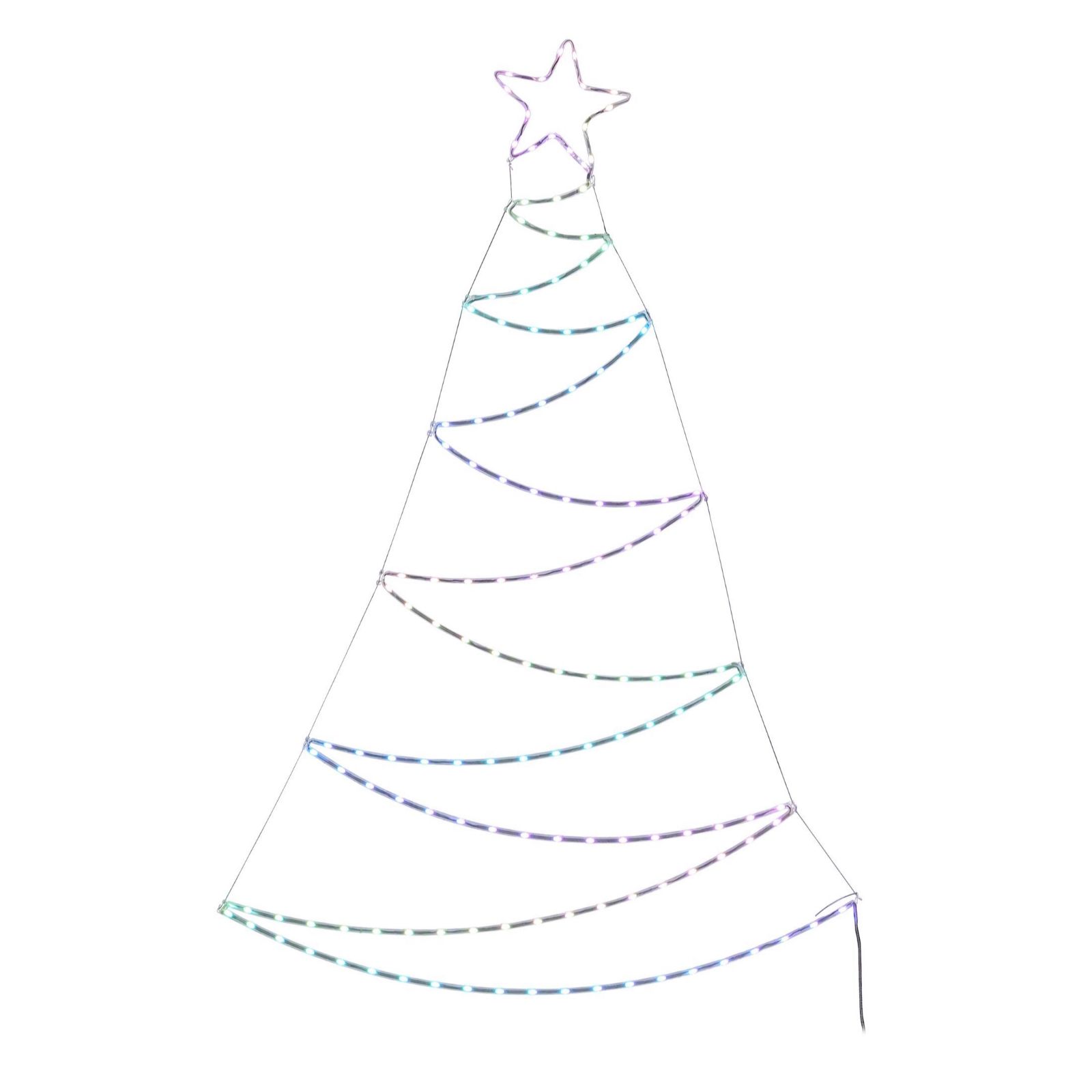 Bethlehem Lights Indoor / Outdoor Pre Lit RGB Star Tree