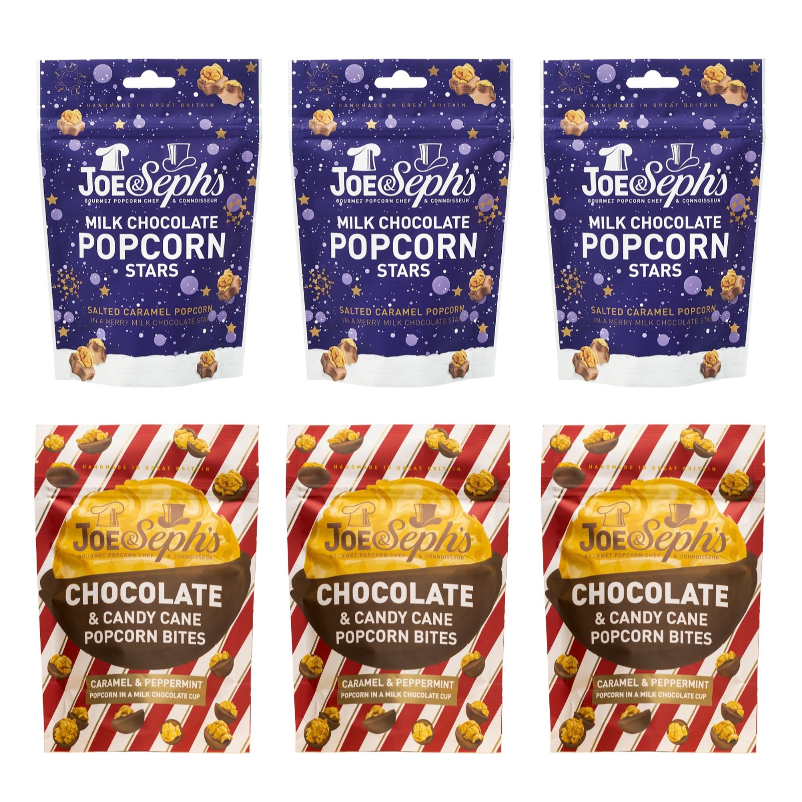 Joe & Seph's Set of 6 Popcorn Bites