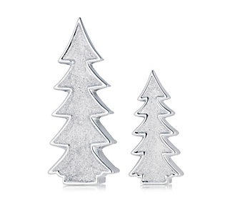 JM by Julien Macdonald Set of 2 Glitter Trees with Gift Box