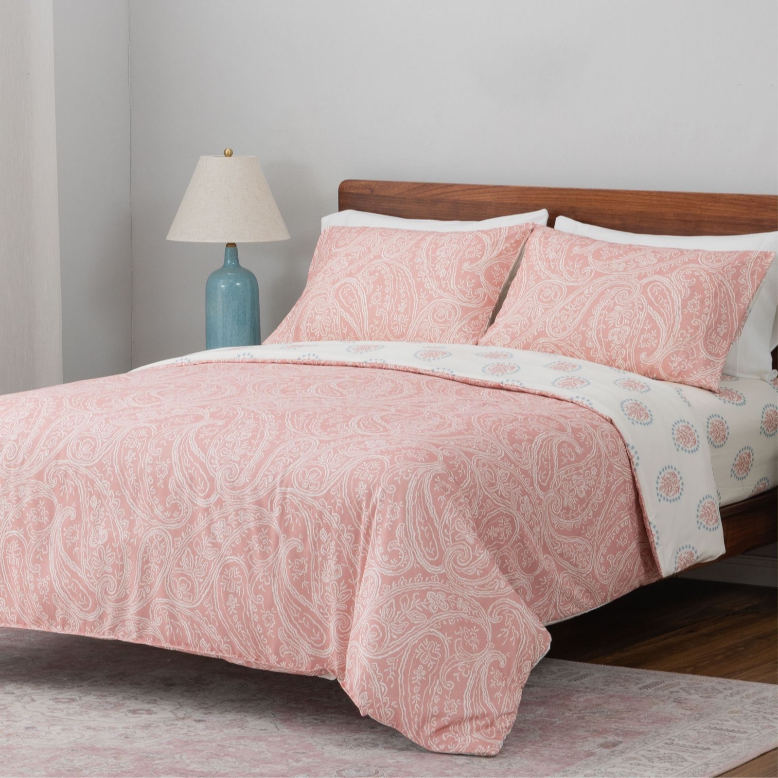 Supersoft by Cozee Home Paisley Floral 4 Piece Duvet Set