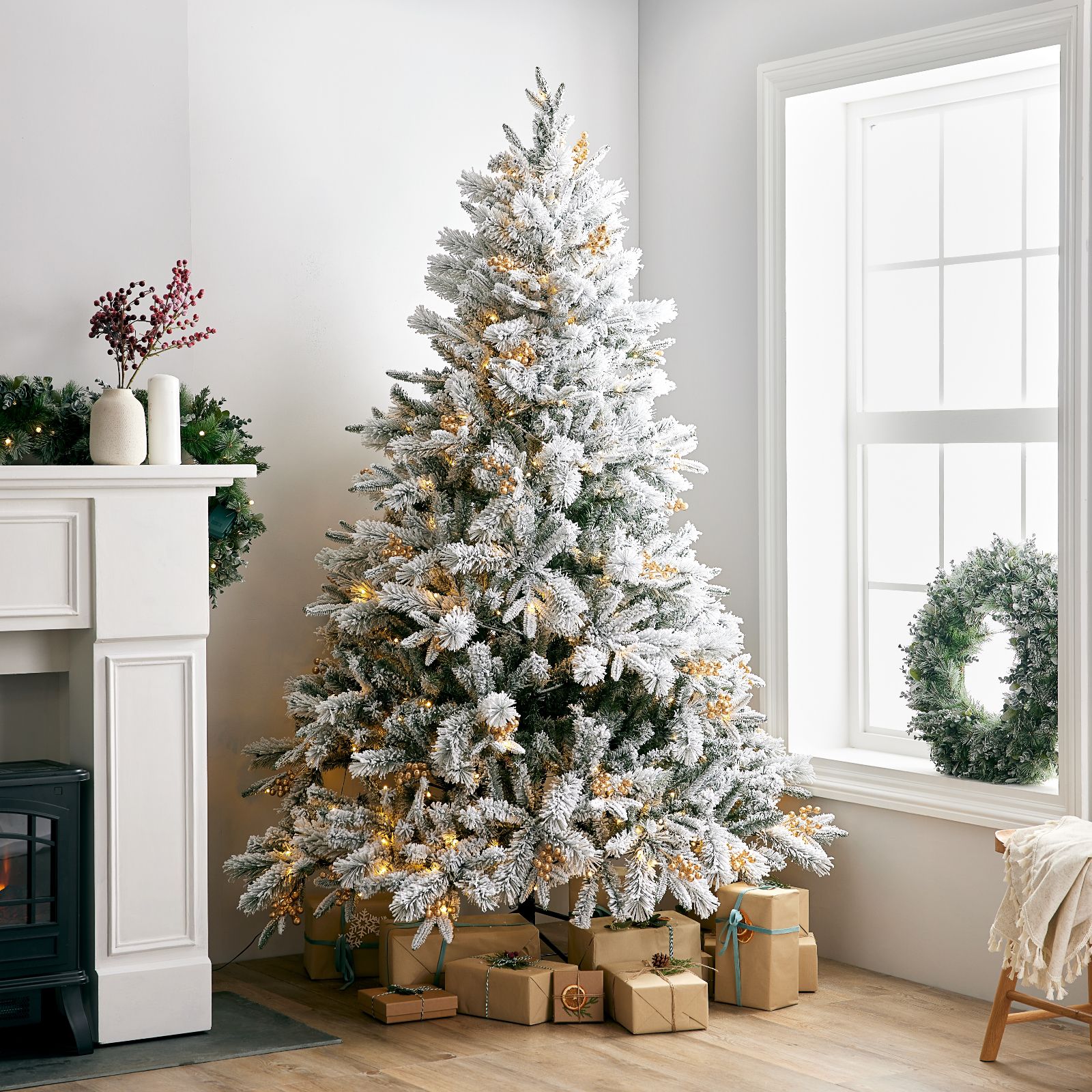 Sara By Sara Davies Pre Lit Winterluxe Fir Christmas Tree