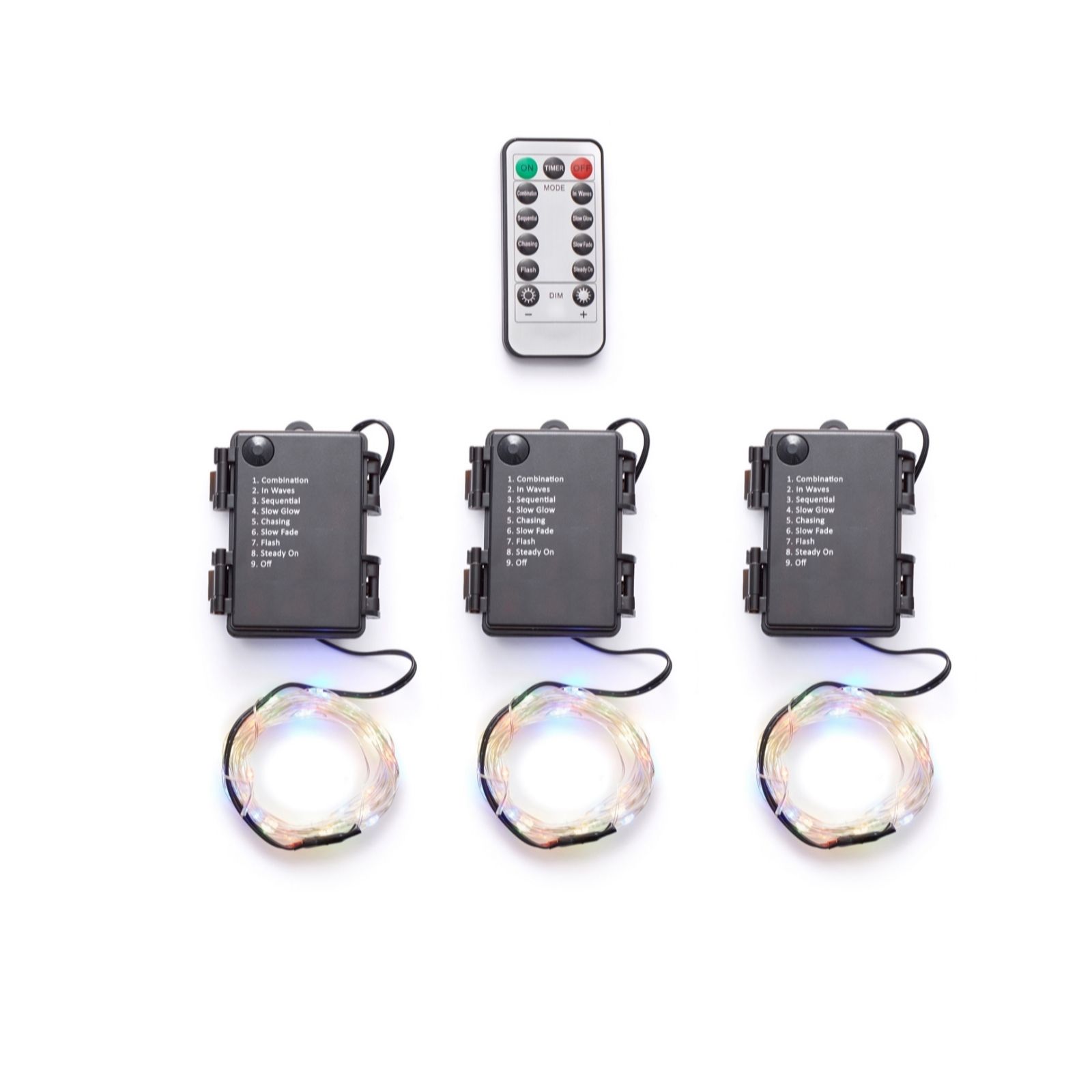 Outlet Home Reflections Indoor/Outdoor Set of 3 4m Light strands