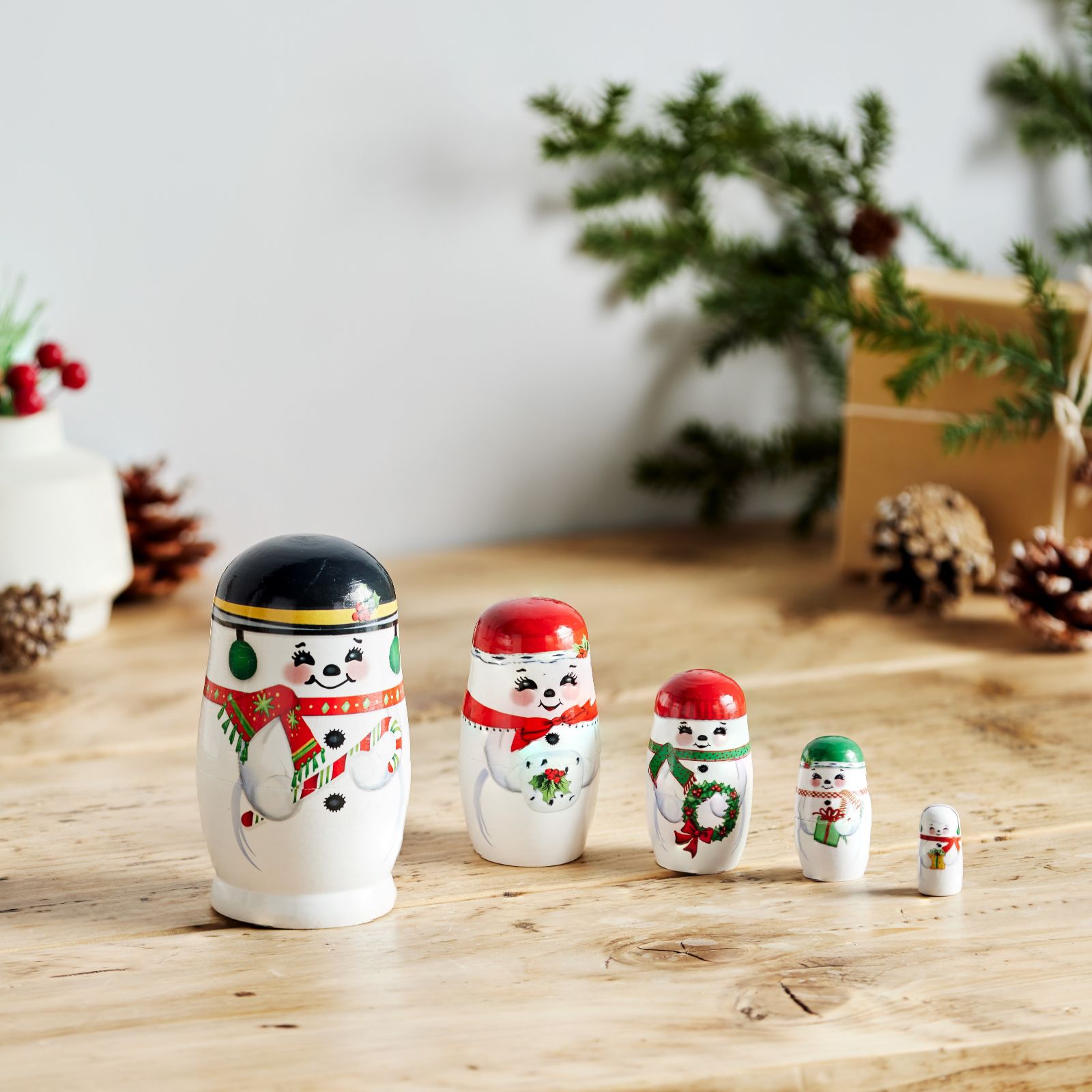 Mr Christmas Set of 2 Nesting Dolls - QVC UK