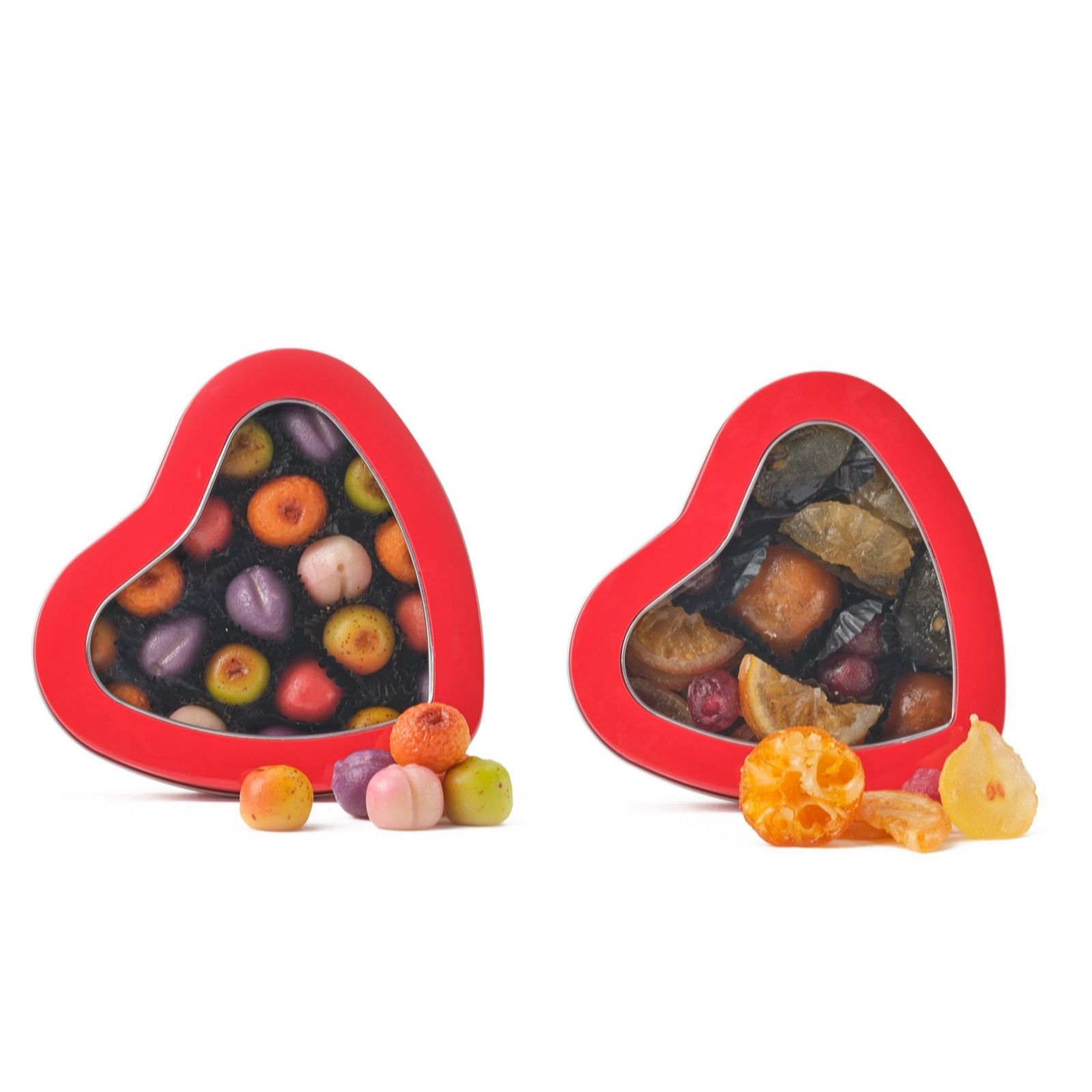 Walnut Tree Set of 2 Heart Tins