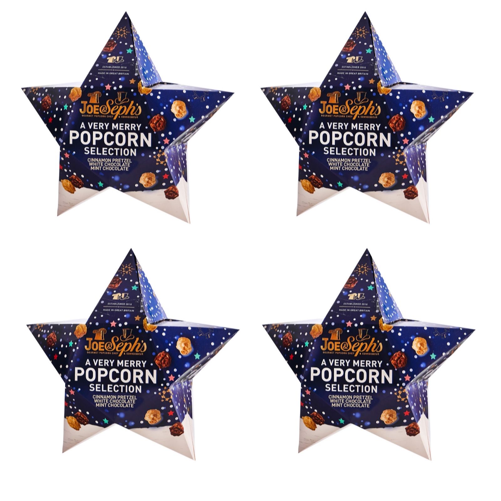 Joe & Seph's Set of 4 Very Merry Christmas Stars