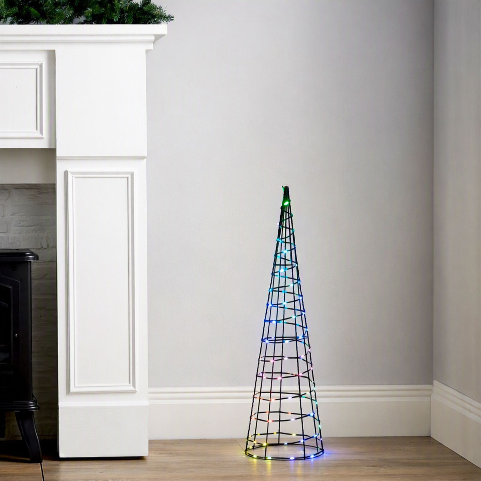 Santa Express Pre Lit RGB White Multi Function Shapes