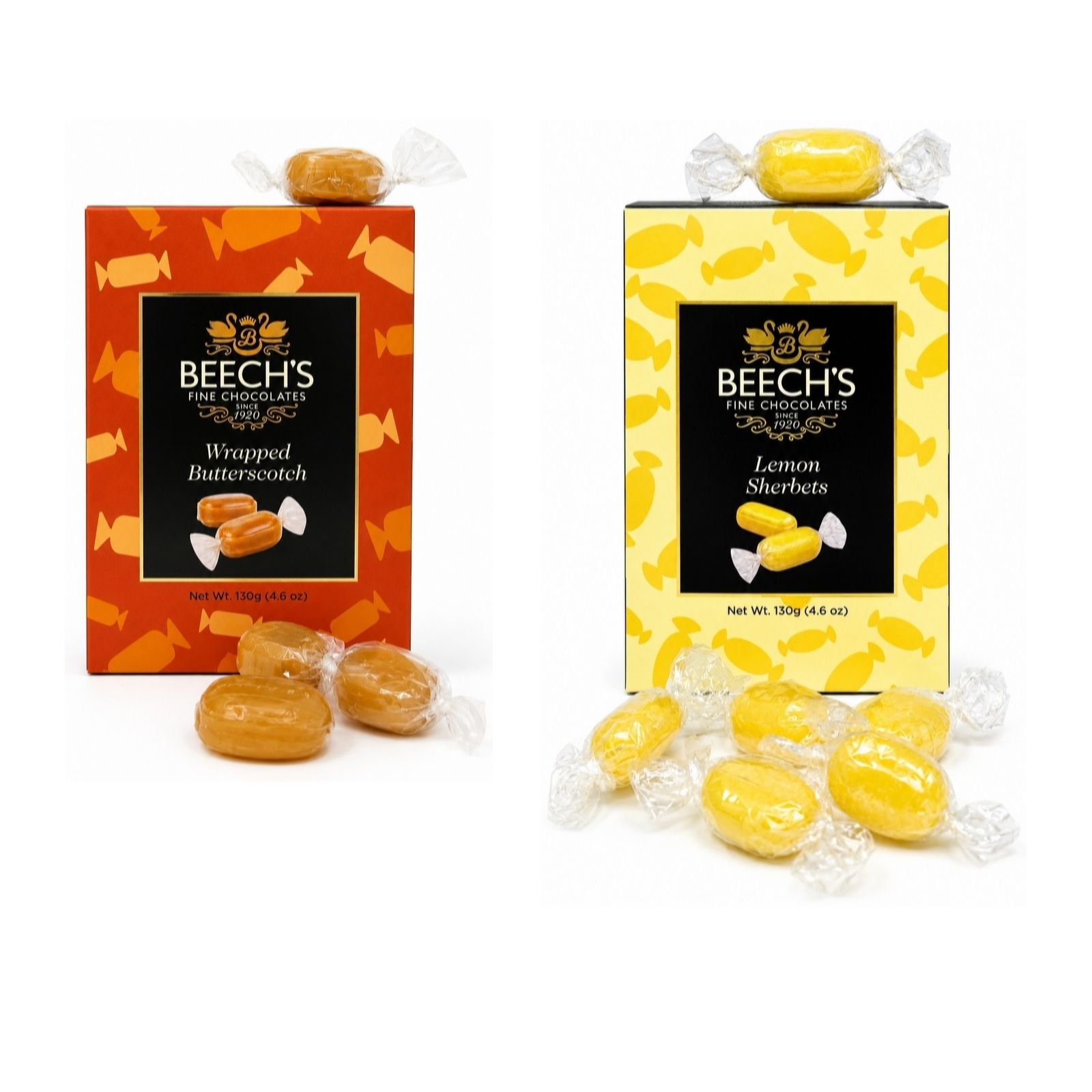 Beech's Set of 2 Vintage Boiled Fruit Sweets