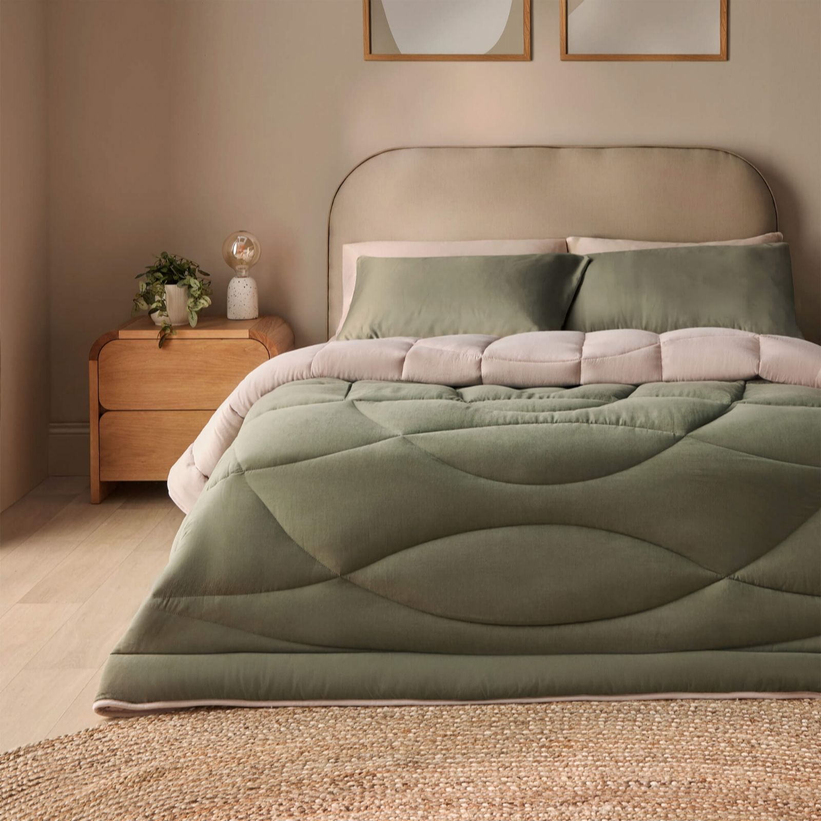 Silentnight Coverless Washed Effect Duvet and Pillowcase Set