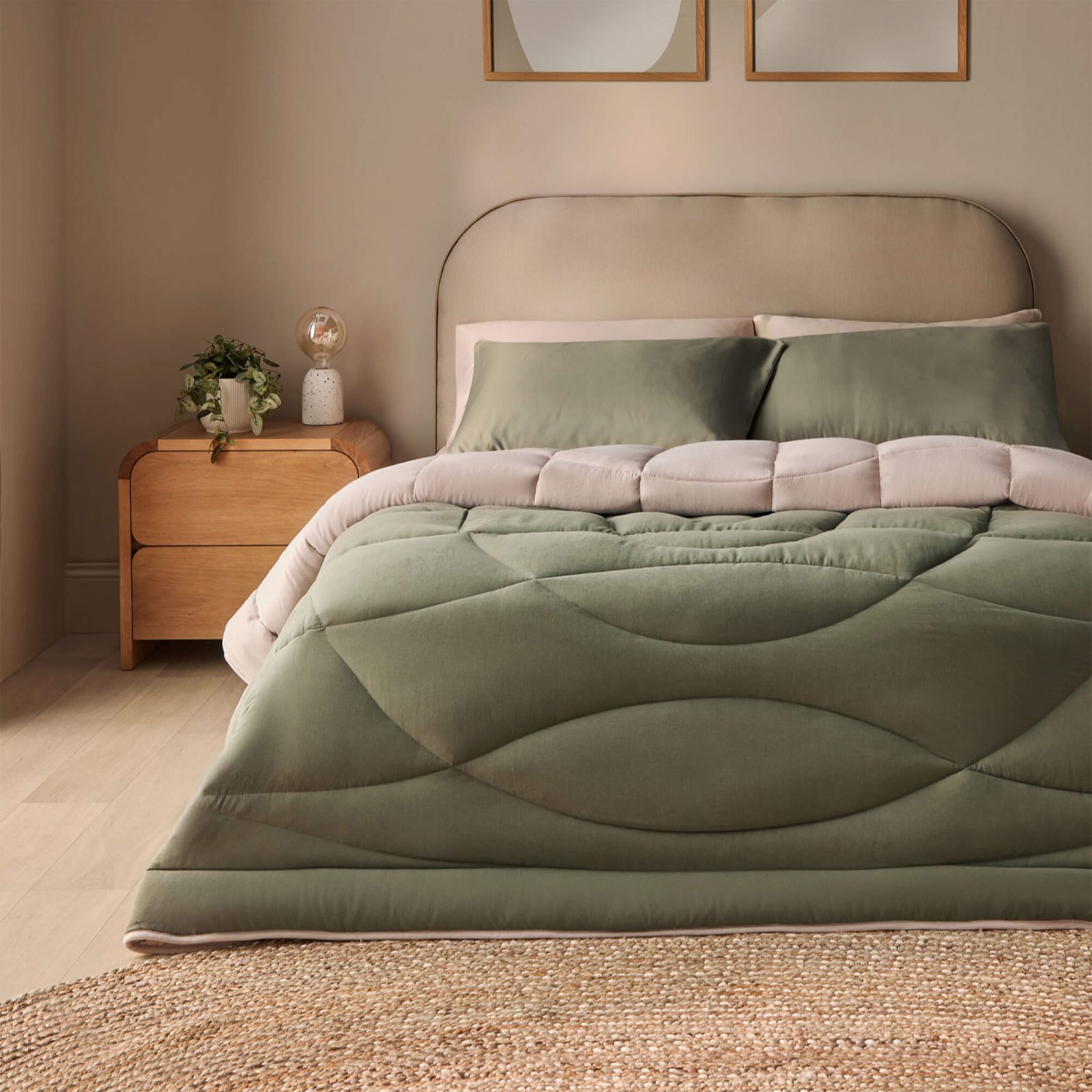 Silentnight Coverless Washed Effect Duvet and Pillowcase Set