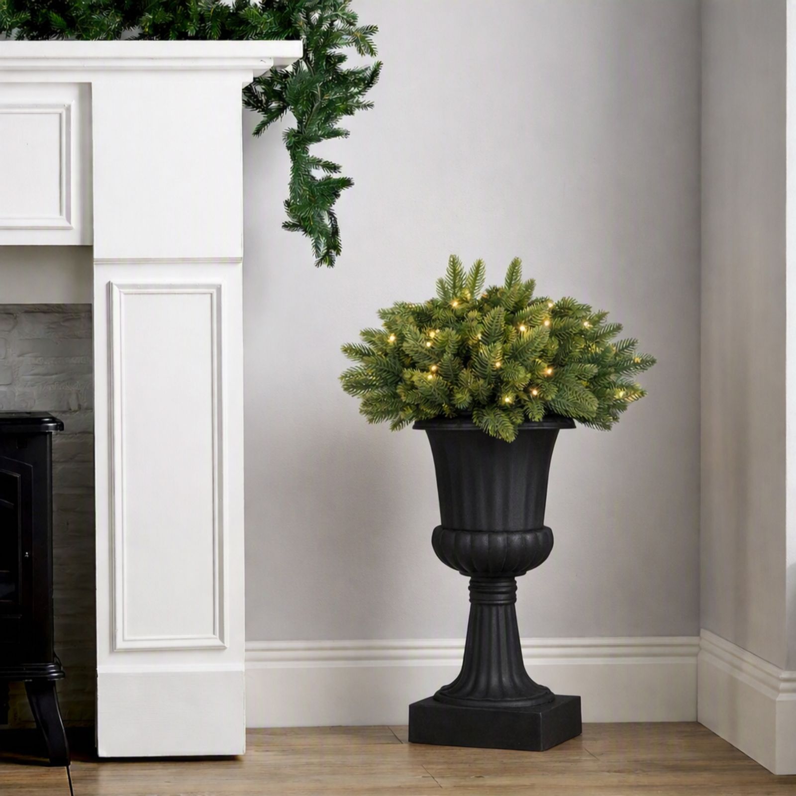 Bethlehem Lights Indoor / Outdoor Pre Lit Faux Greenery In Pot