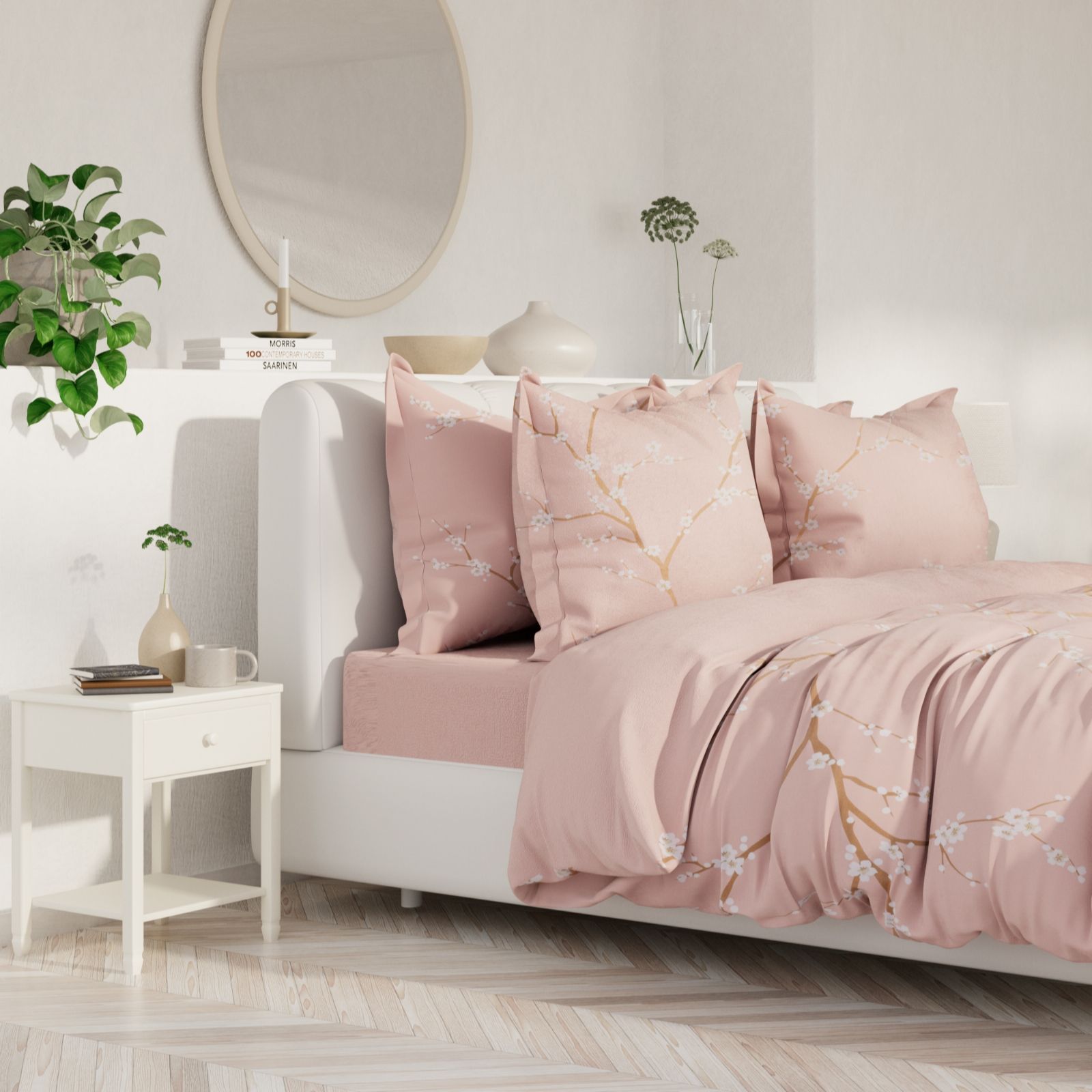 Supersoft by Cozee Home Cherry Blossom 4 Piece Duvet Set