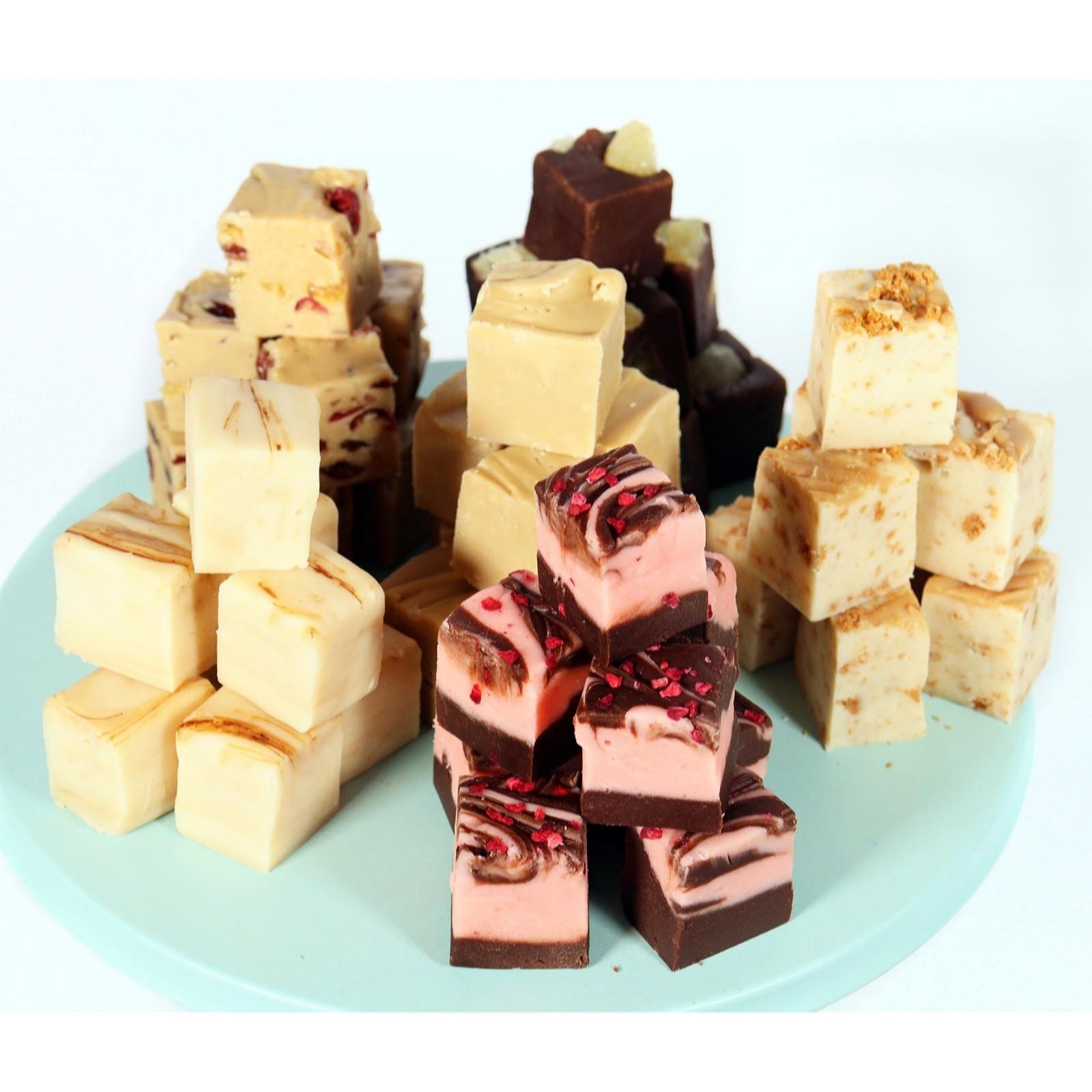 Calico Cottage Set of 6 Handmade Traditional Festive Fudge Selection