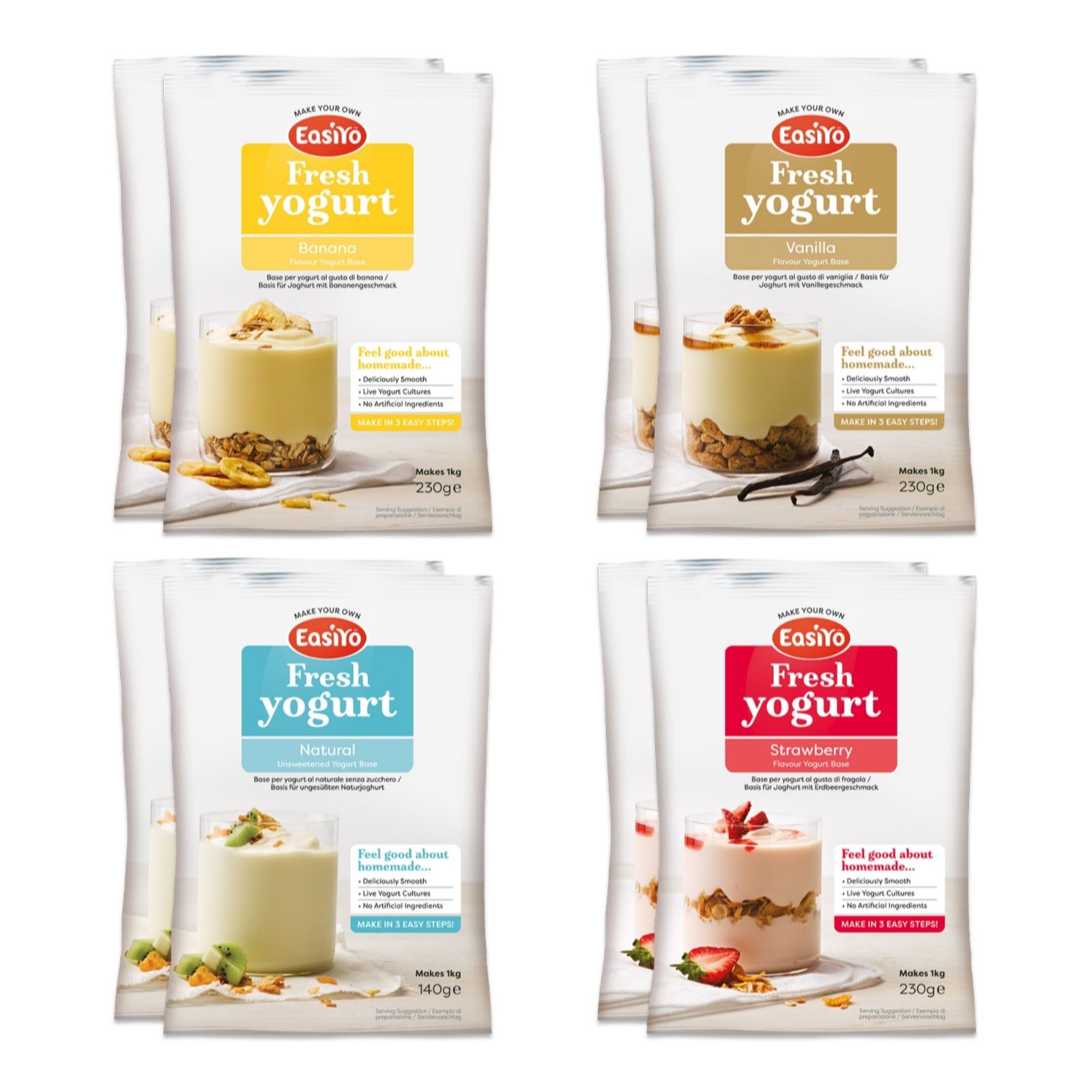 EasiYo Set of 8 Everyday Selection