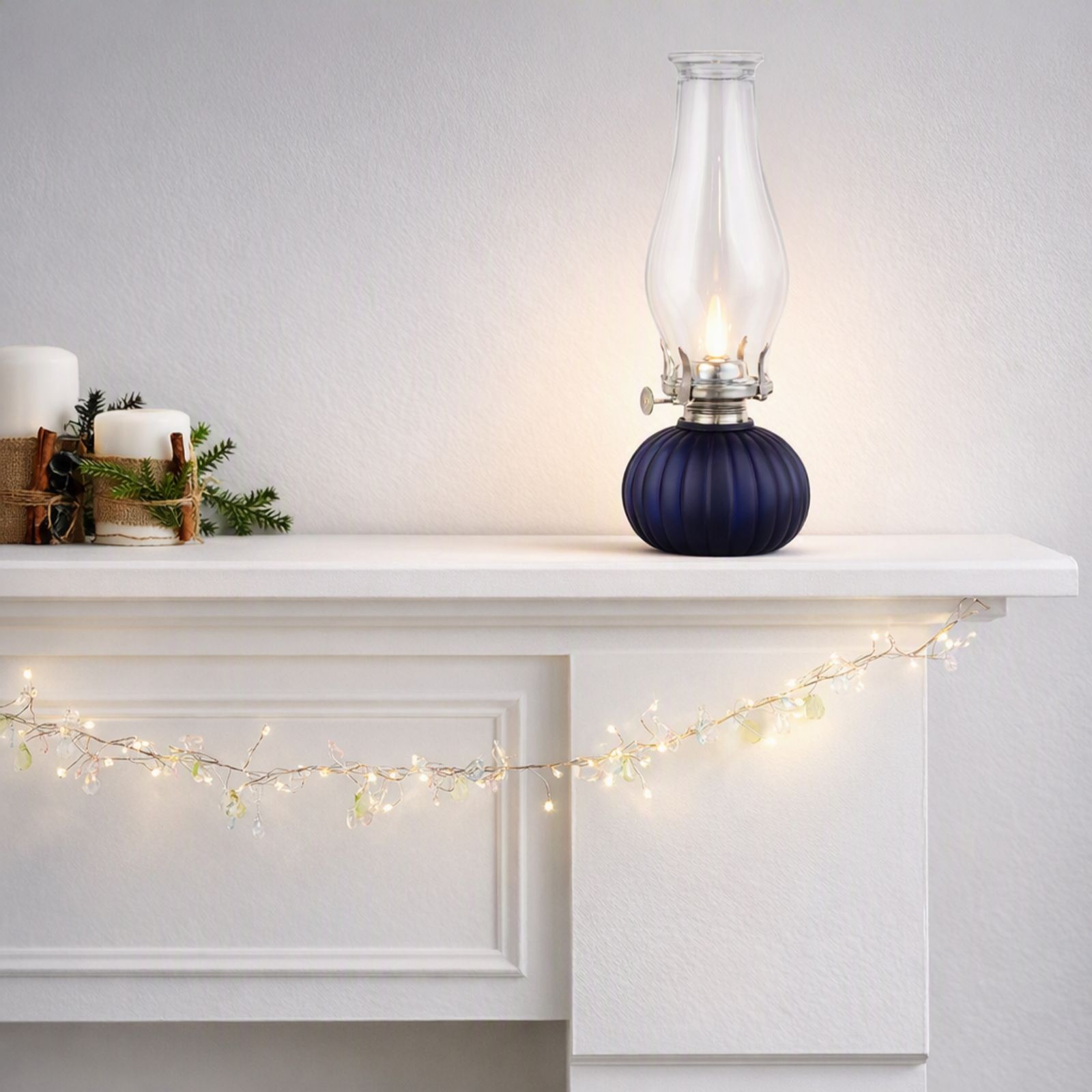 Bethlehem Lights 35cm Faux Flame Oil Lamp