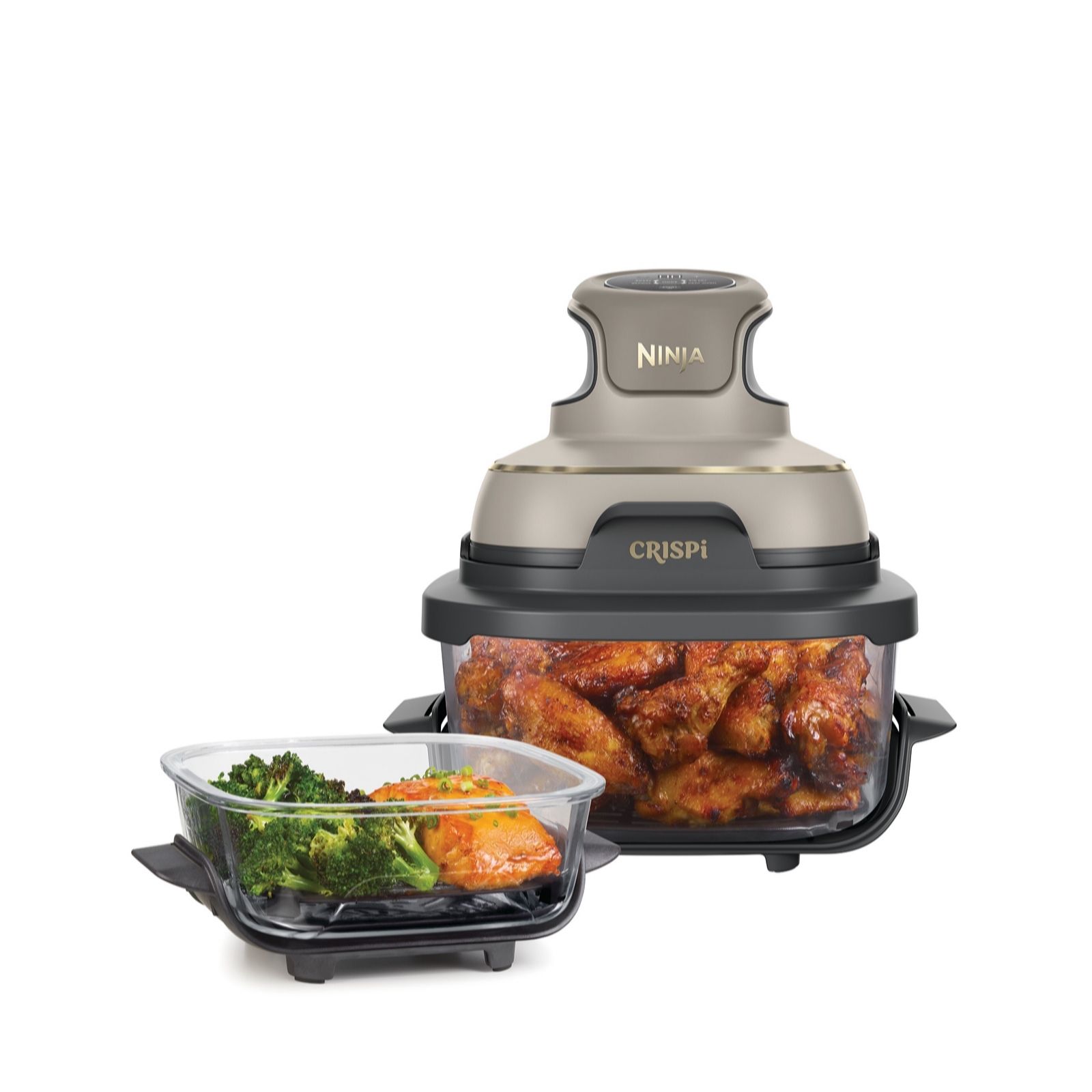 Ninja CRISPi 4-in-1 Portable Glass Air Fryer with additional 3.8L Container