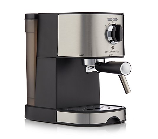Cook's Essentials Pump Espresso Coffee Machine with Milk Frother