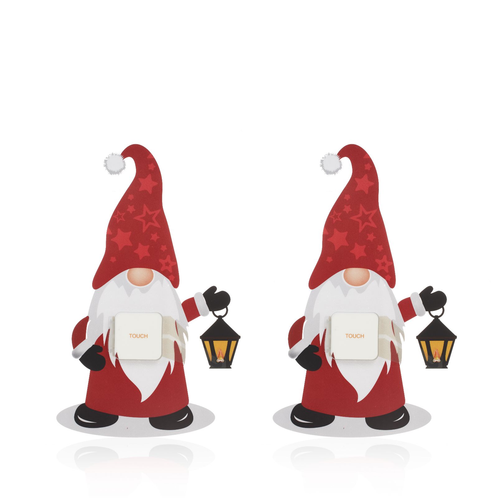 Outlet Santa's Express Set of 2 Pre-Lit Window Sticker