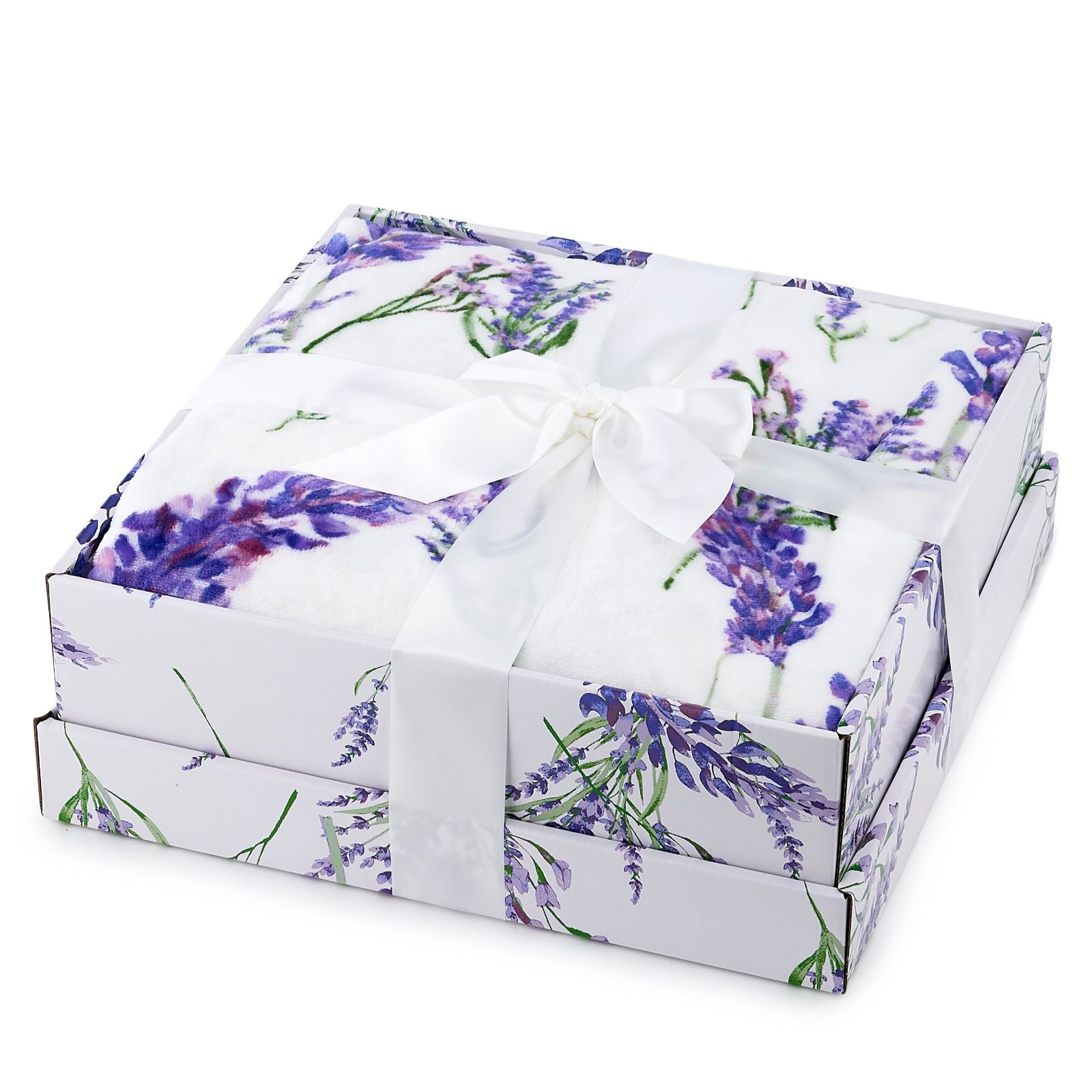 Cozee Home Velvetsoft Throw in Giftbox with Limited Edition Prints