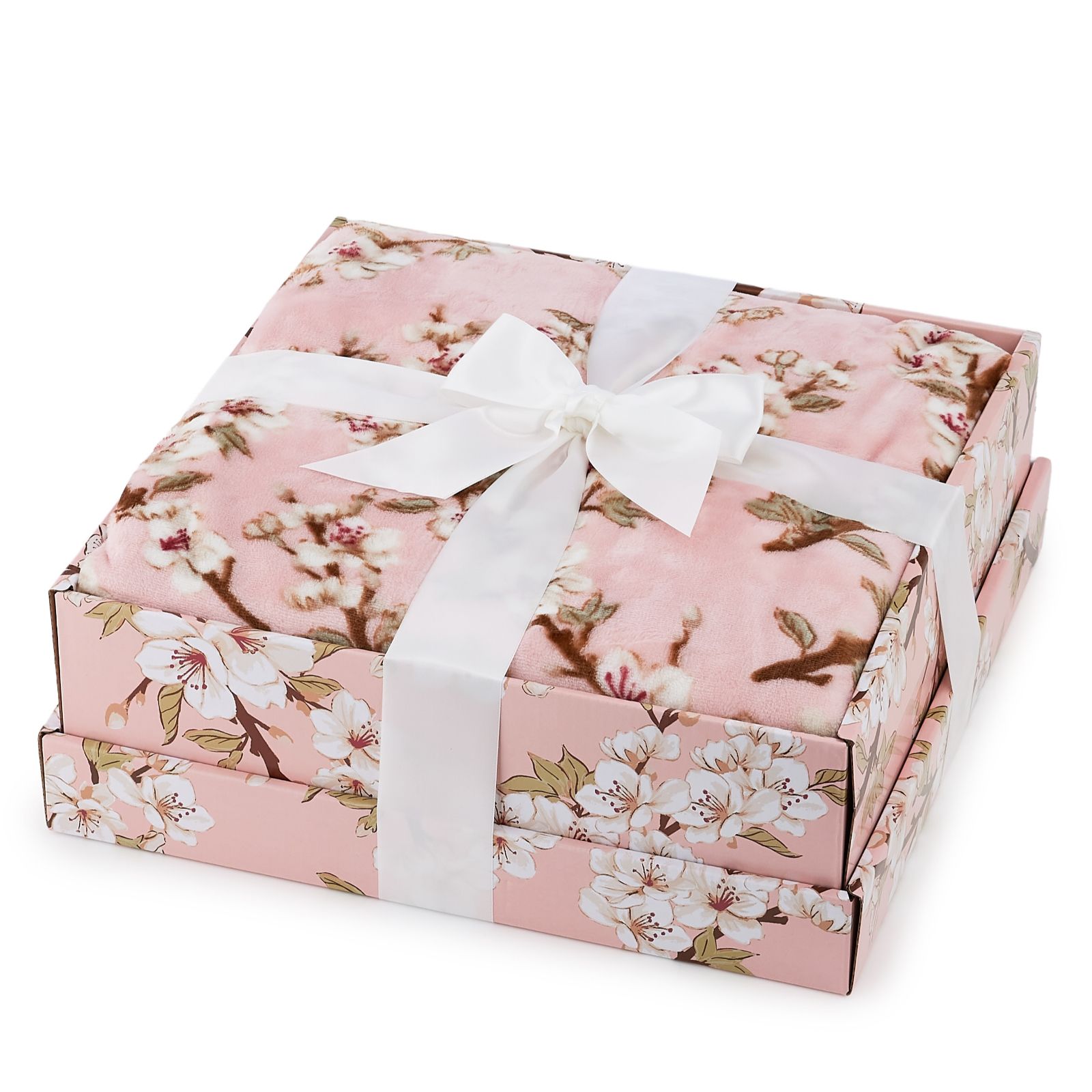 Cozee Home Velvetsoft Throw in Giftbox with Limited Edition Prints