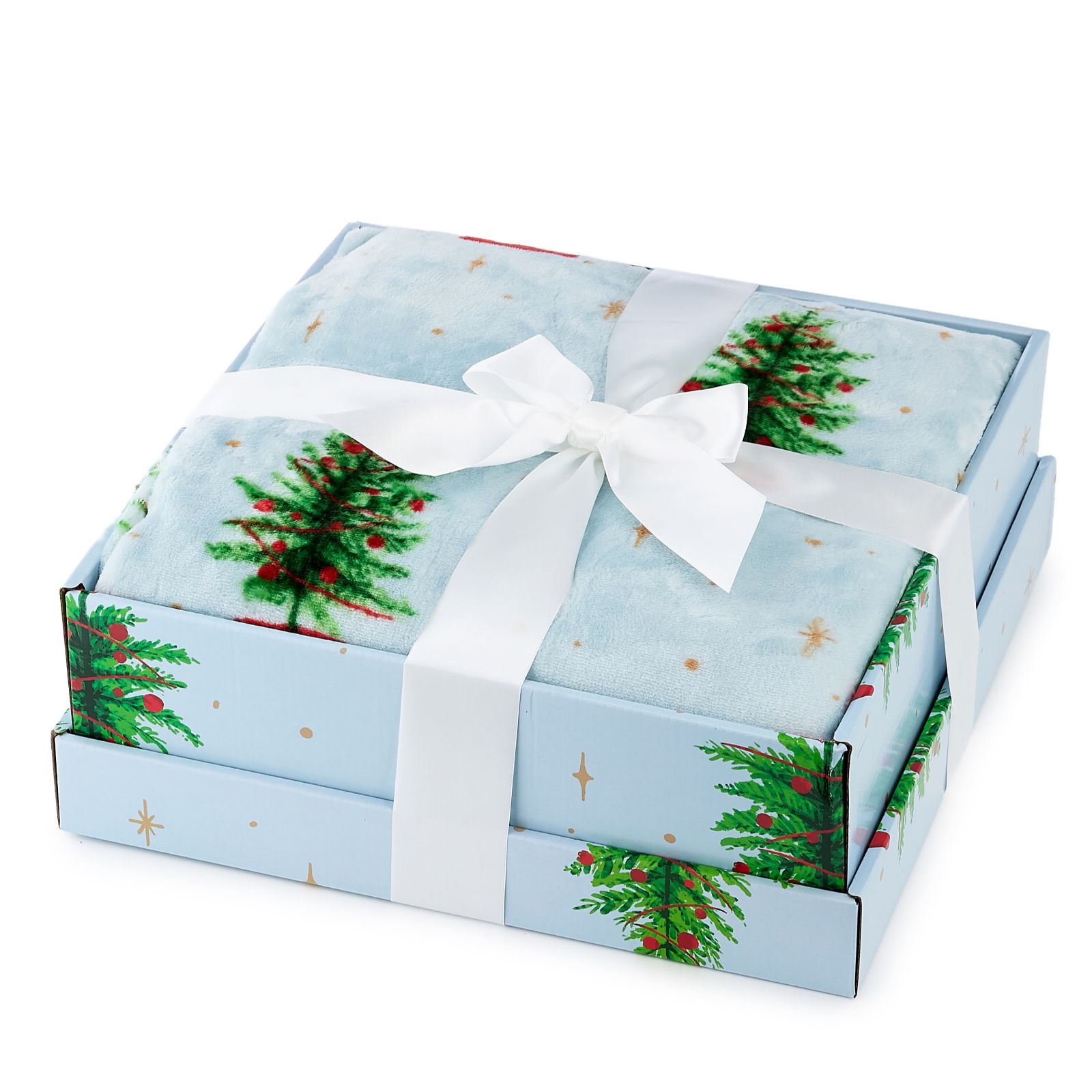 Cozee Home Velvetsoft Throw in Giftbox with Limited Edition Prints