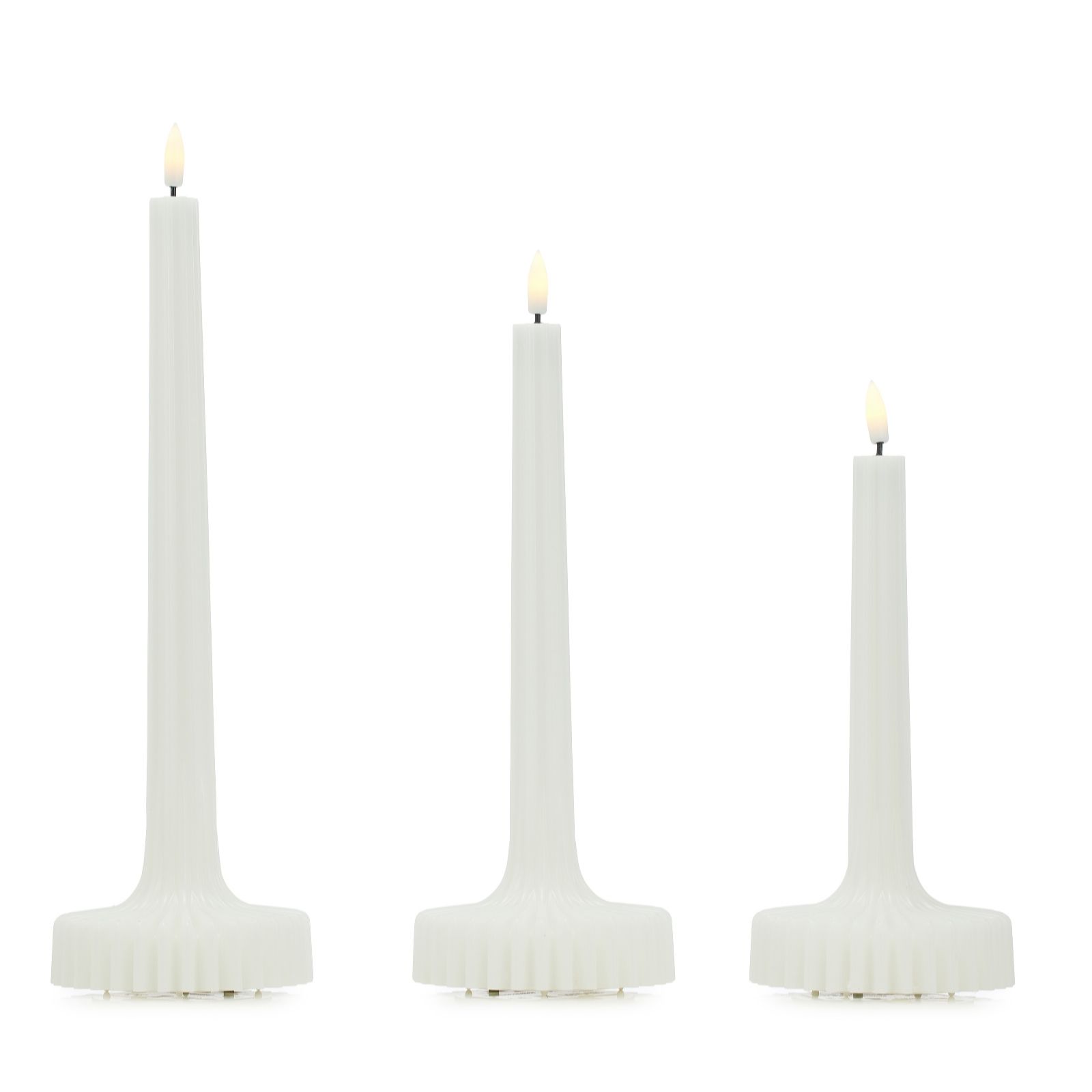 K by Kelly Hoppen Set of 3 Flameless Taper Candle