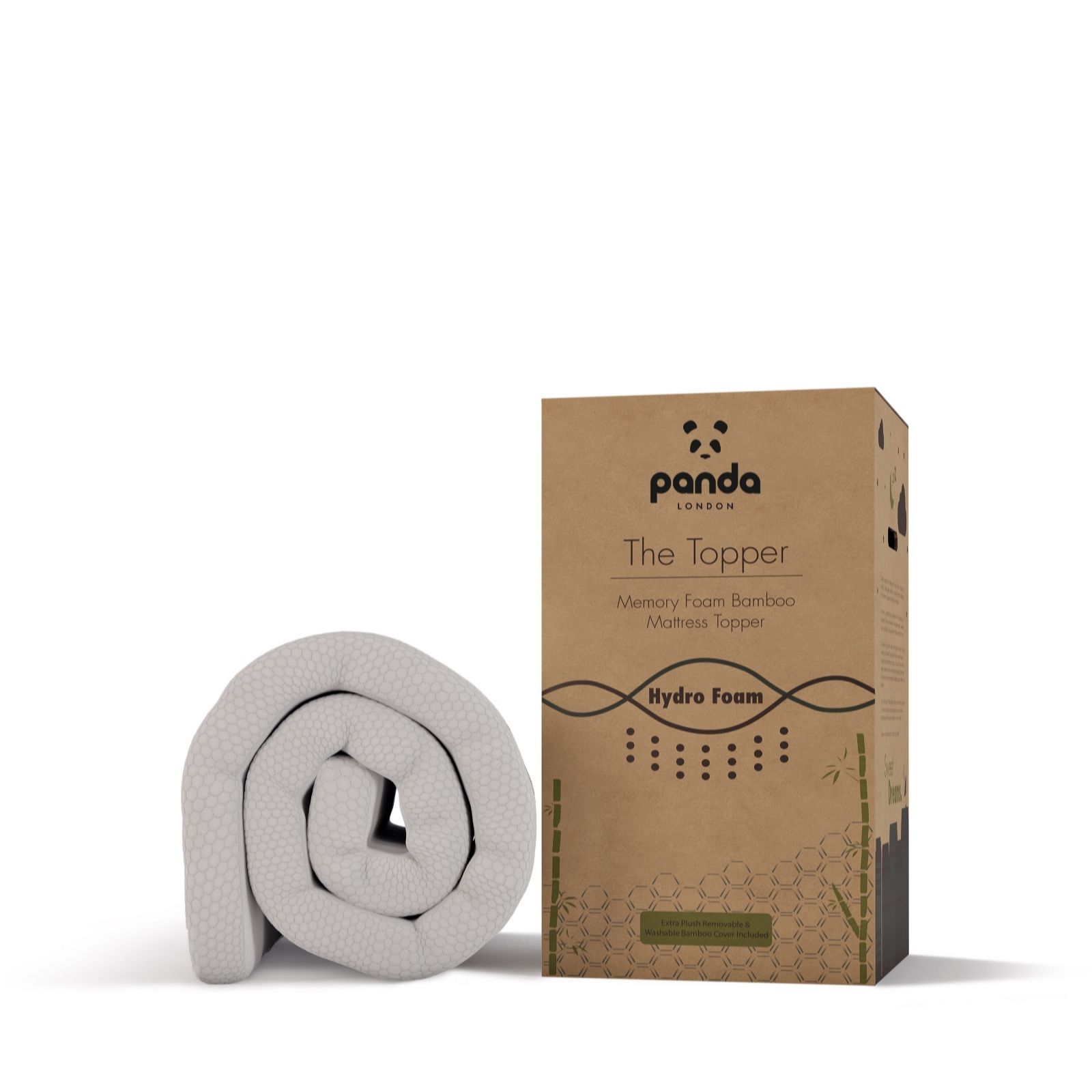 Panda London Memory Foam Bamboo Topper