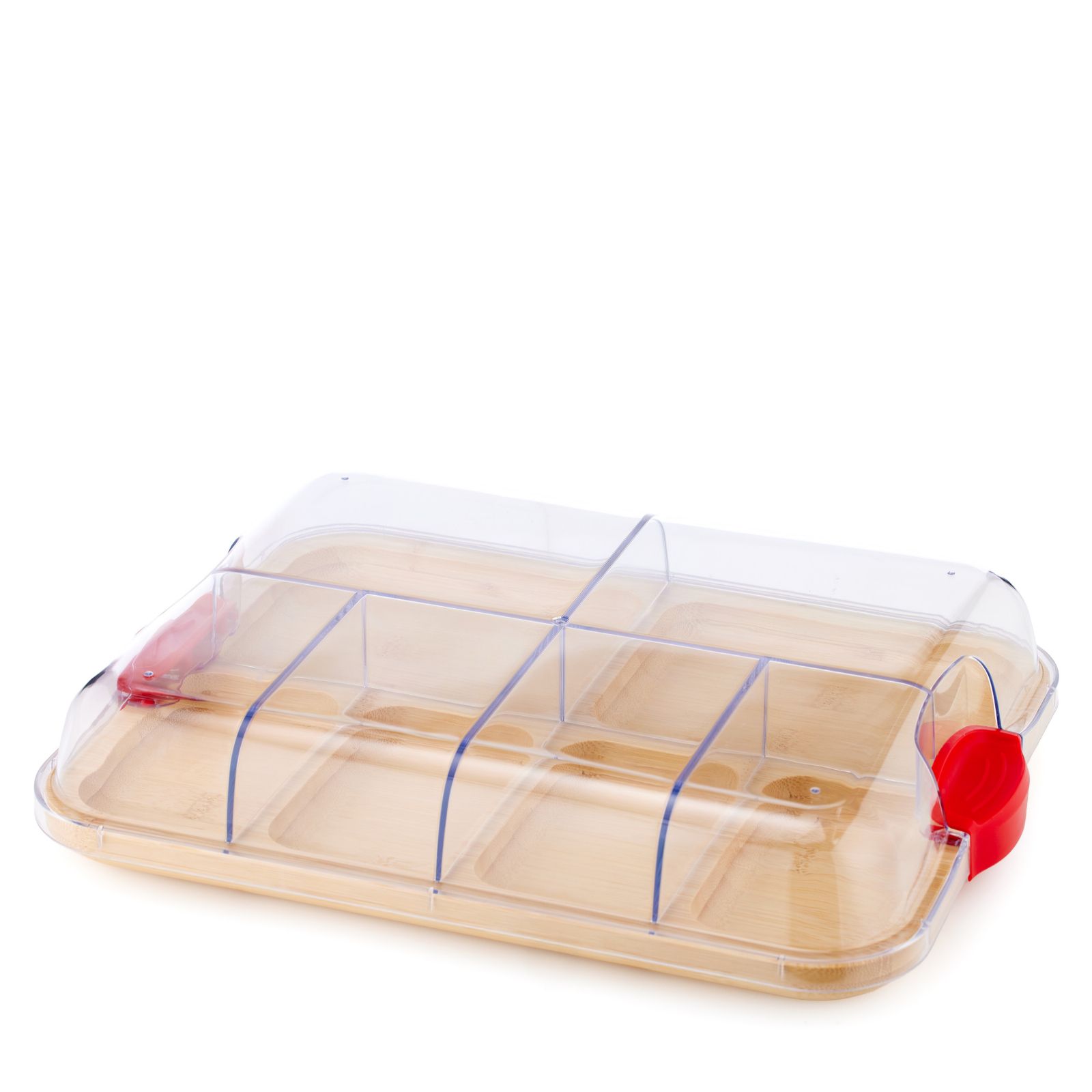 Farberware Bamboo Sharing Board with Locking Lid