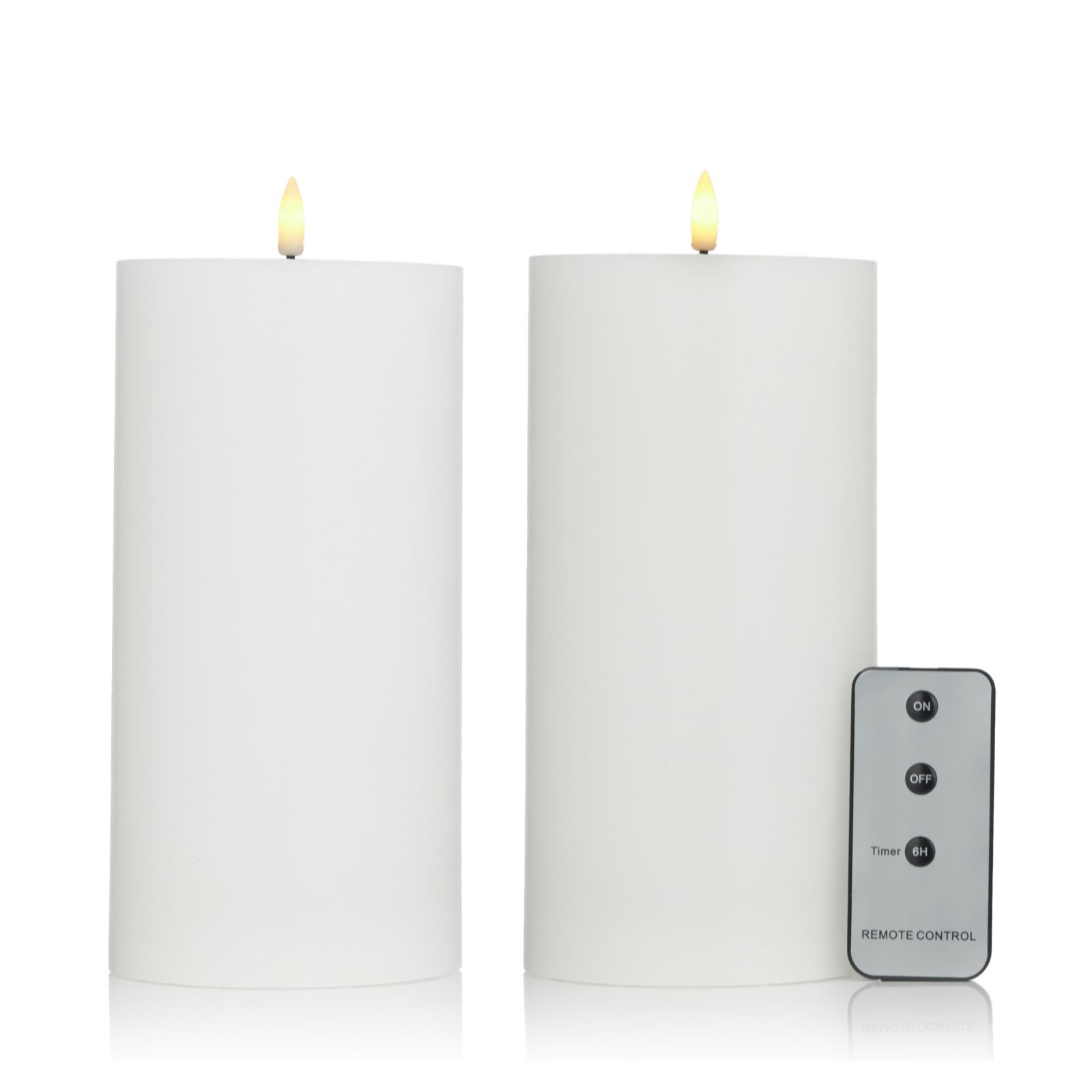 Home Stories Set Of 2 Flameless Candles With Remote