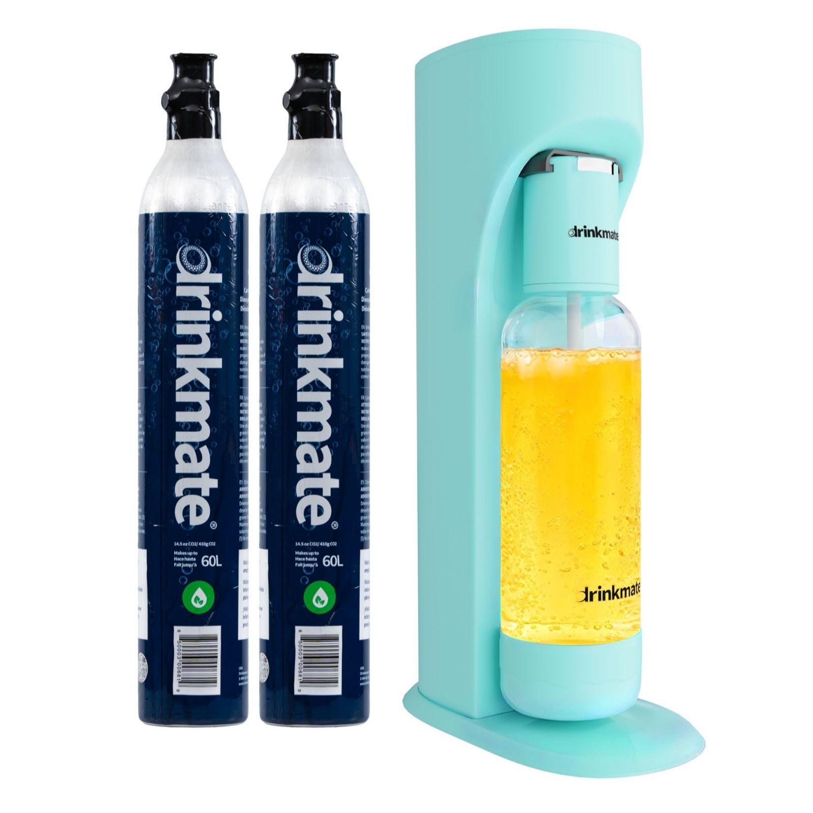 Drinkmate OmniFizz Drinks Carbonator + 2 CO2 Cylinders