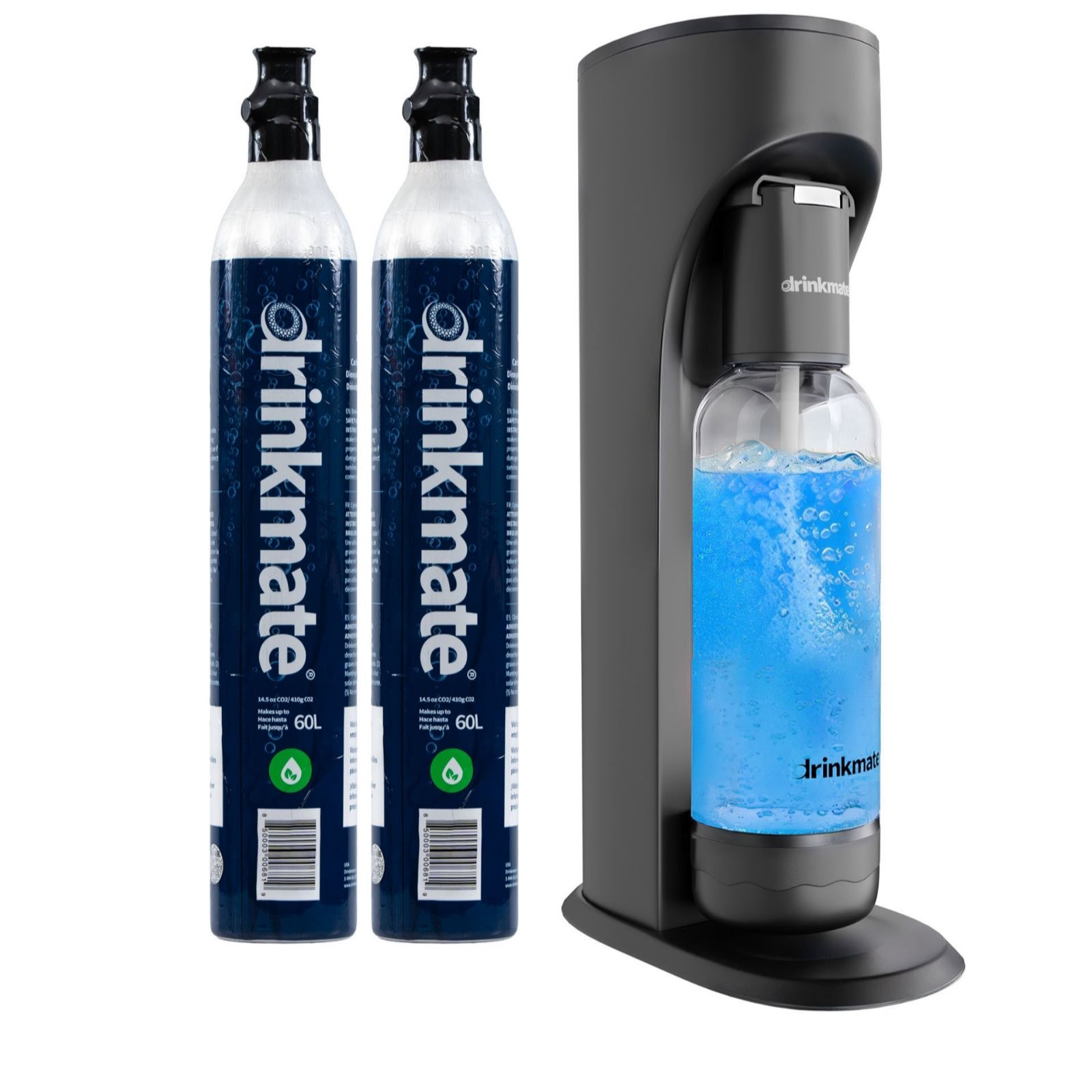 Drinkmate OmniFizz Drinks Carbonator + 2 CO2 Cylinders