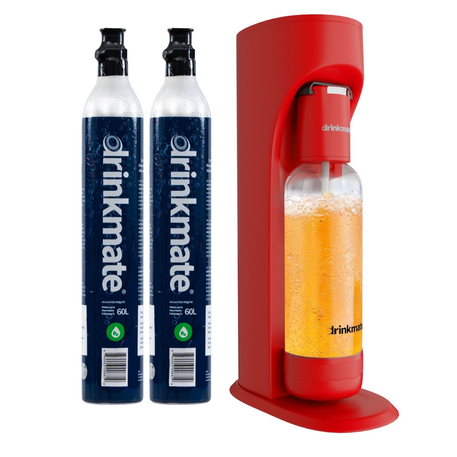 Drinkmate OmniFizz Drinks Carbonator + 2 CO2 Cylinders