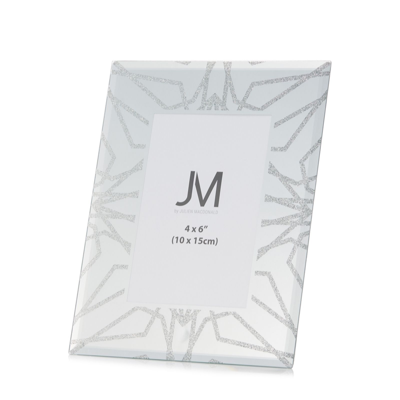 Outlet JM by Julien Macdonald Etched Mirrored Photo Frame QVC UK