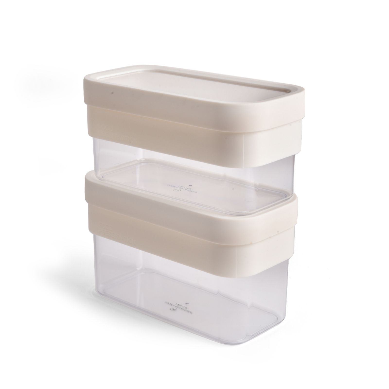 Cook's Essentials Set of 2 Adjustable Horizontal Height Containers