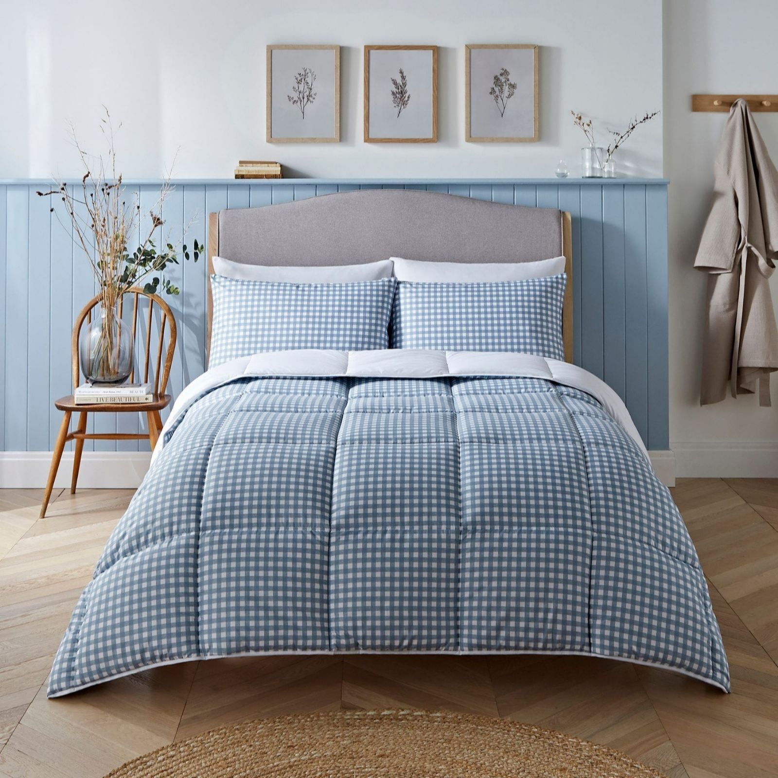 Night Lark Gingham Coverless 4.5 Tog Duvet