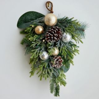 Bethlehem Lights Indoor 45cm Shimmer Pinecone Swag