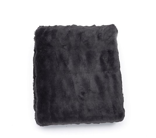 K by Kelly Hoppen Ruched Faux Fur Throw