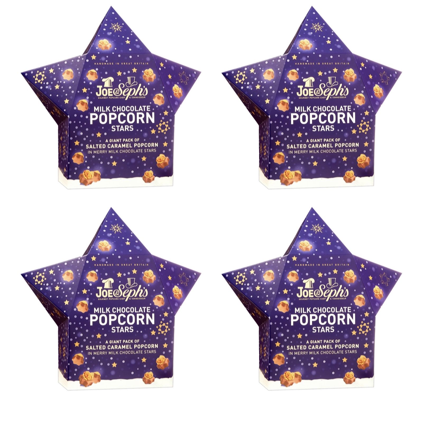Joe & Seph's Set of 4 Popcorn Star Bites