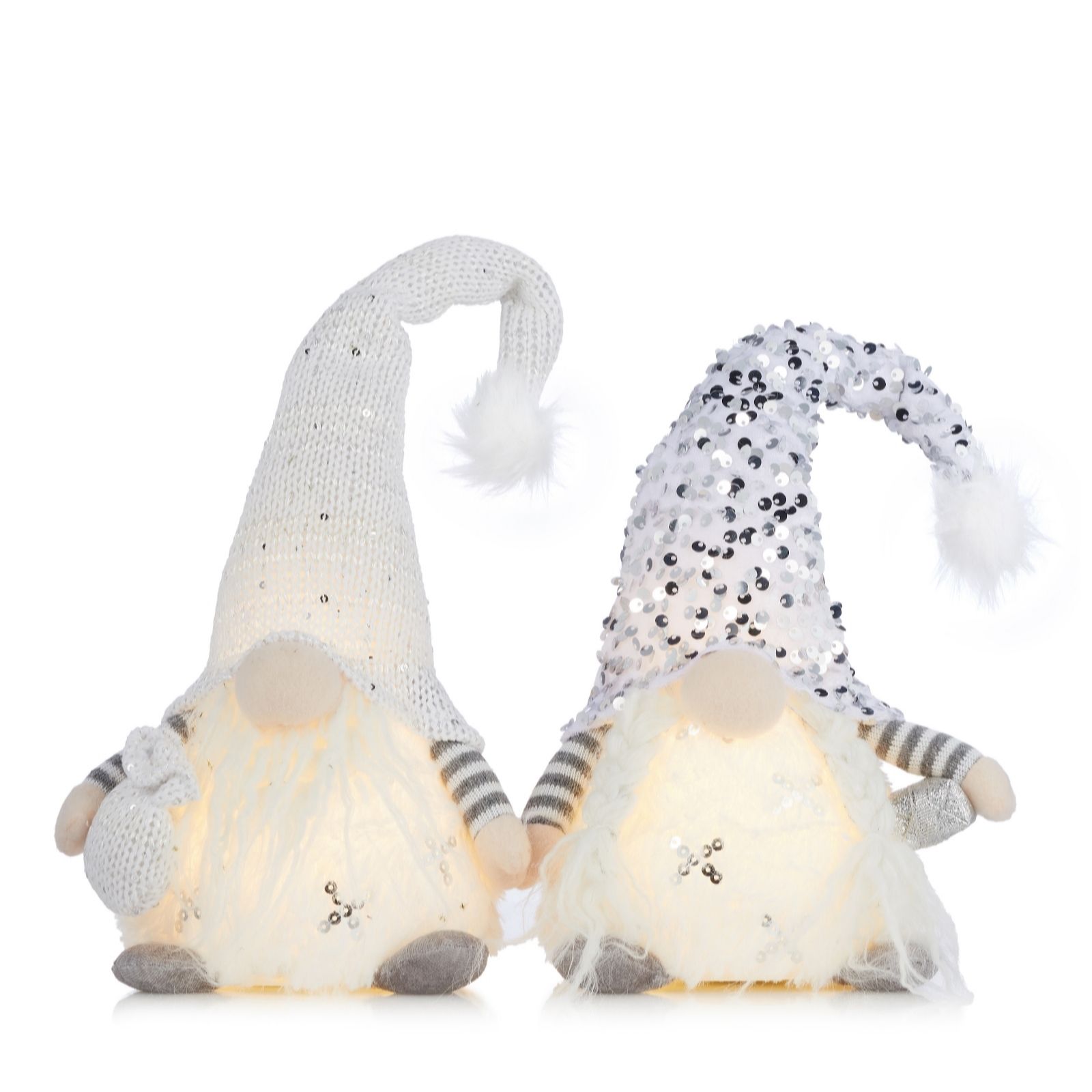 Outlet Santa Express Set Of 2 Pre Lit 38cm Gonk Decor