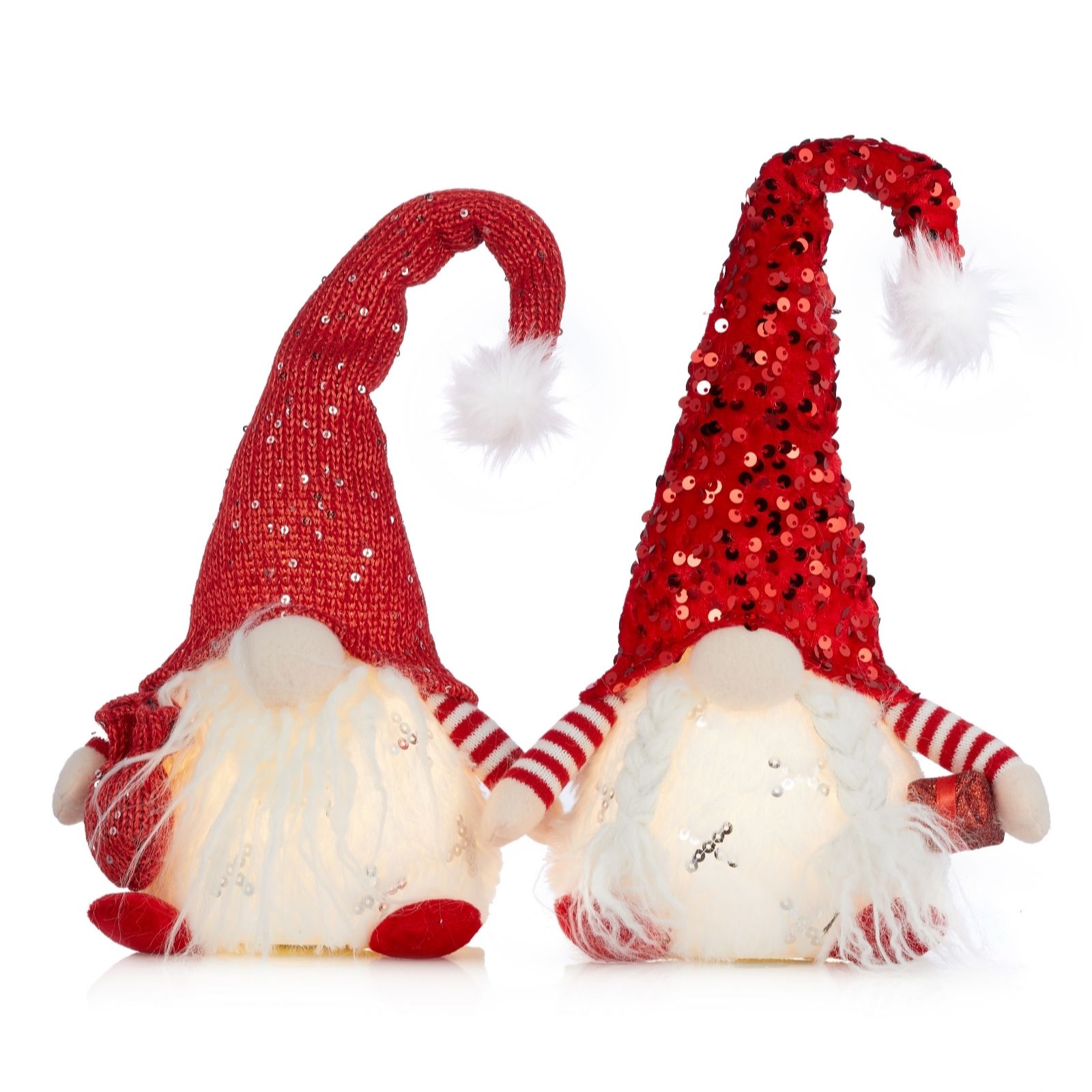 Outlet Santa Express Set Of 2 Pre Lit 38cm Gonk Decor