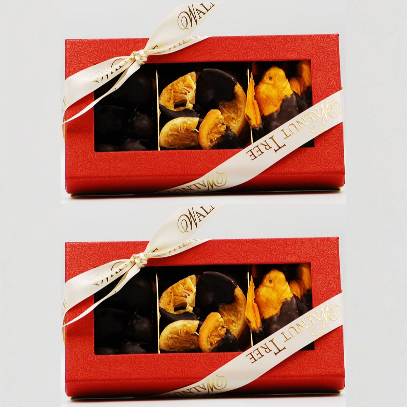 Walnut Tree Set of 2 Chocolate Dipped Fruit Favourites