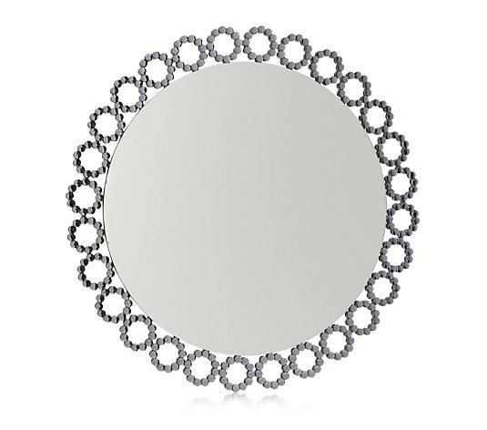 JM by Julien Macdonald Circular Crystal Wall Mirror