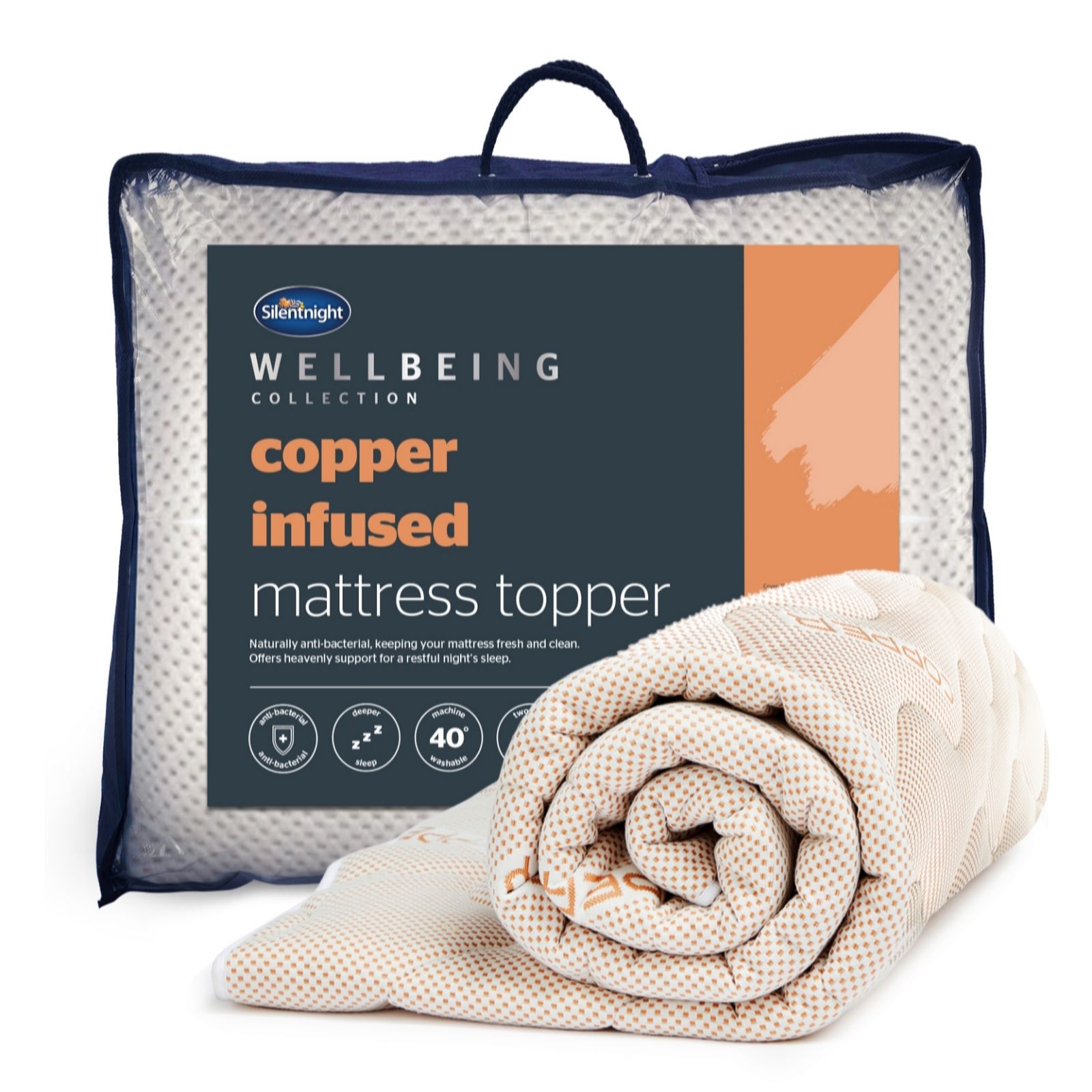 Silentnight Wellbeing Copper Infused Mattress Topper & Reviews
