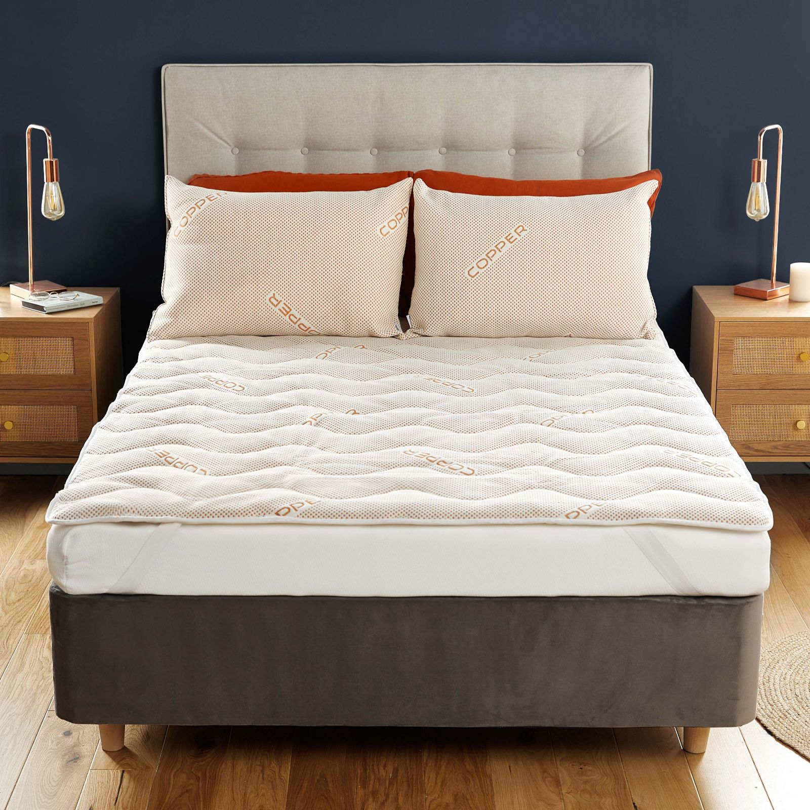 Silentnight Wellbeing Copper Infused Mattress Topper QVC UK