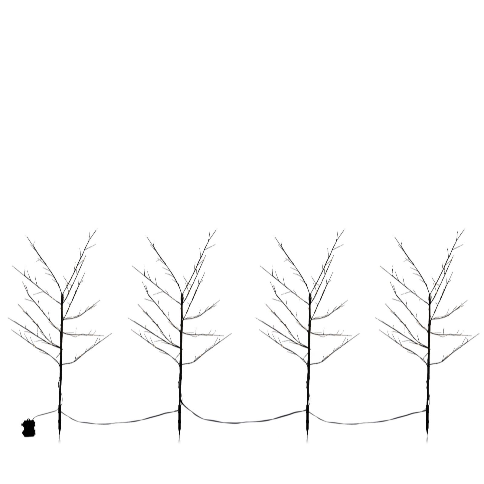 Outlet Festive Microdot Set Of 4 Pre Lit Pathfinders