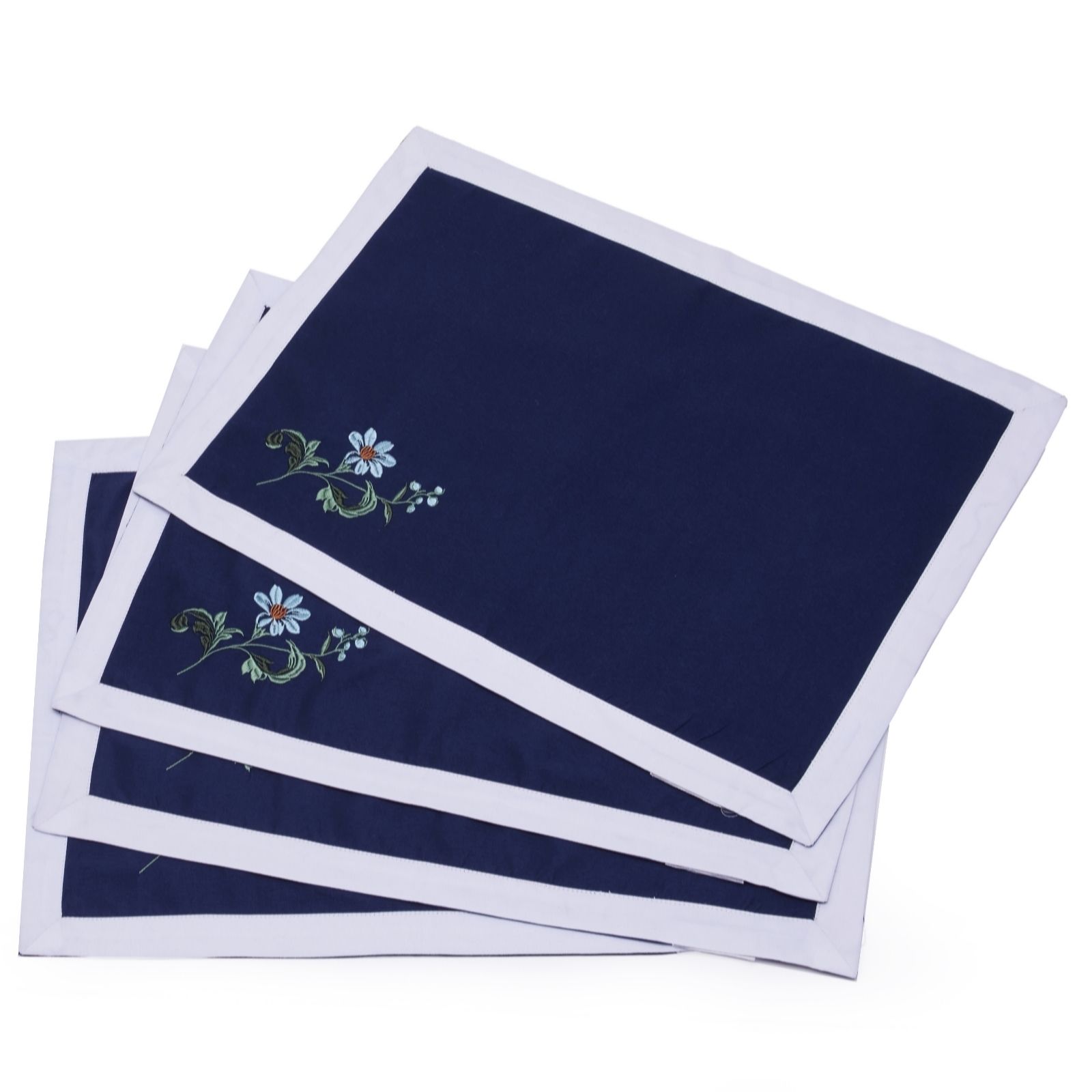 Outlet Sara by Sara Davies Floral Placemats with Embroidery