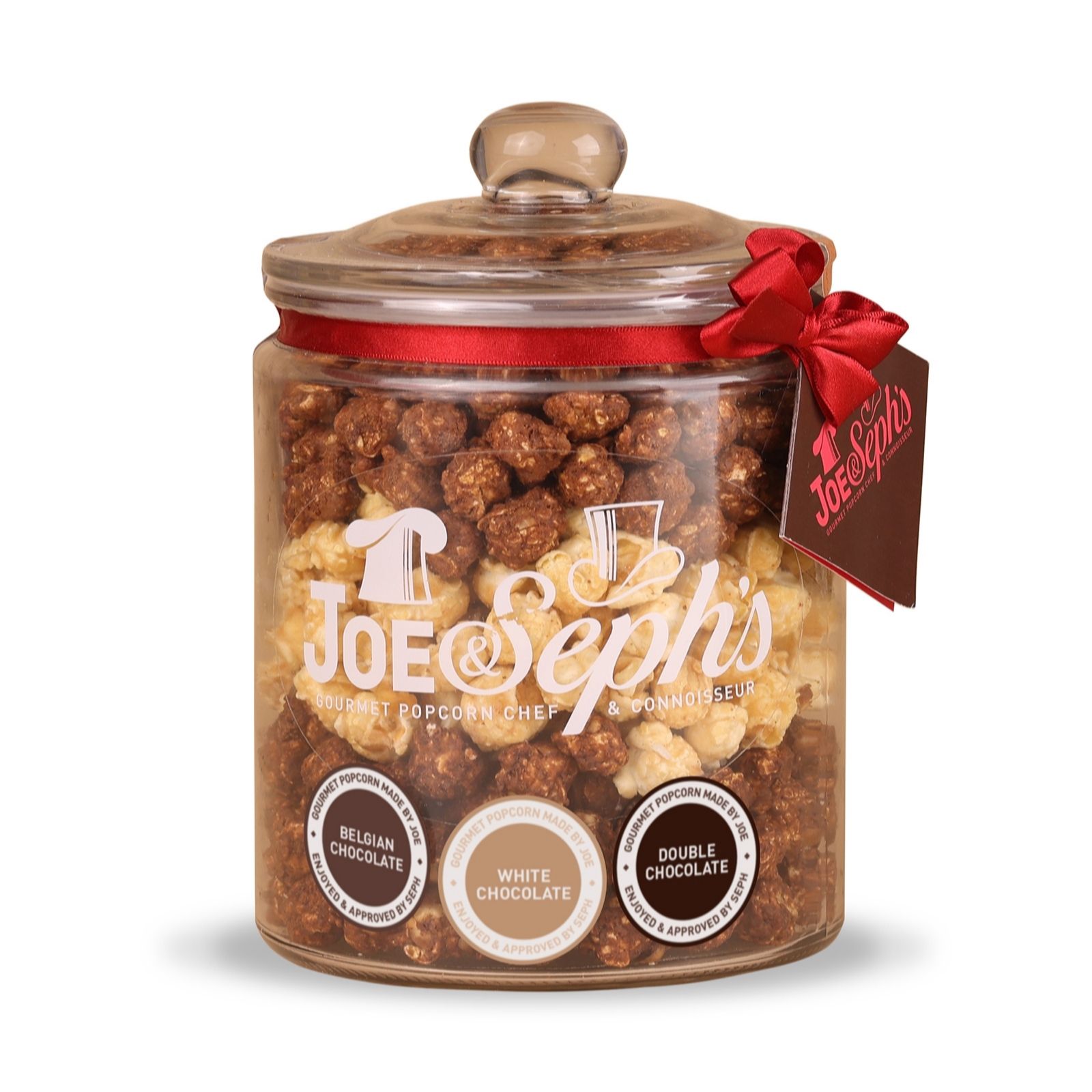 Joe & Seph's Ultimate Chocolate Popcorn Biscotti Jar 330g
