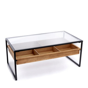 My Home Stories Coffee Table with Storage - 816670
