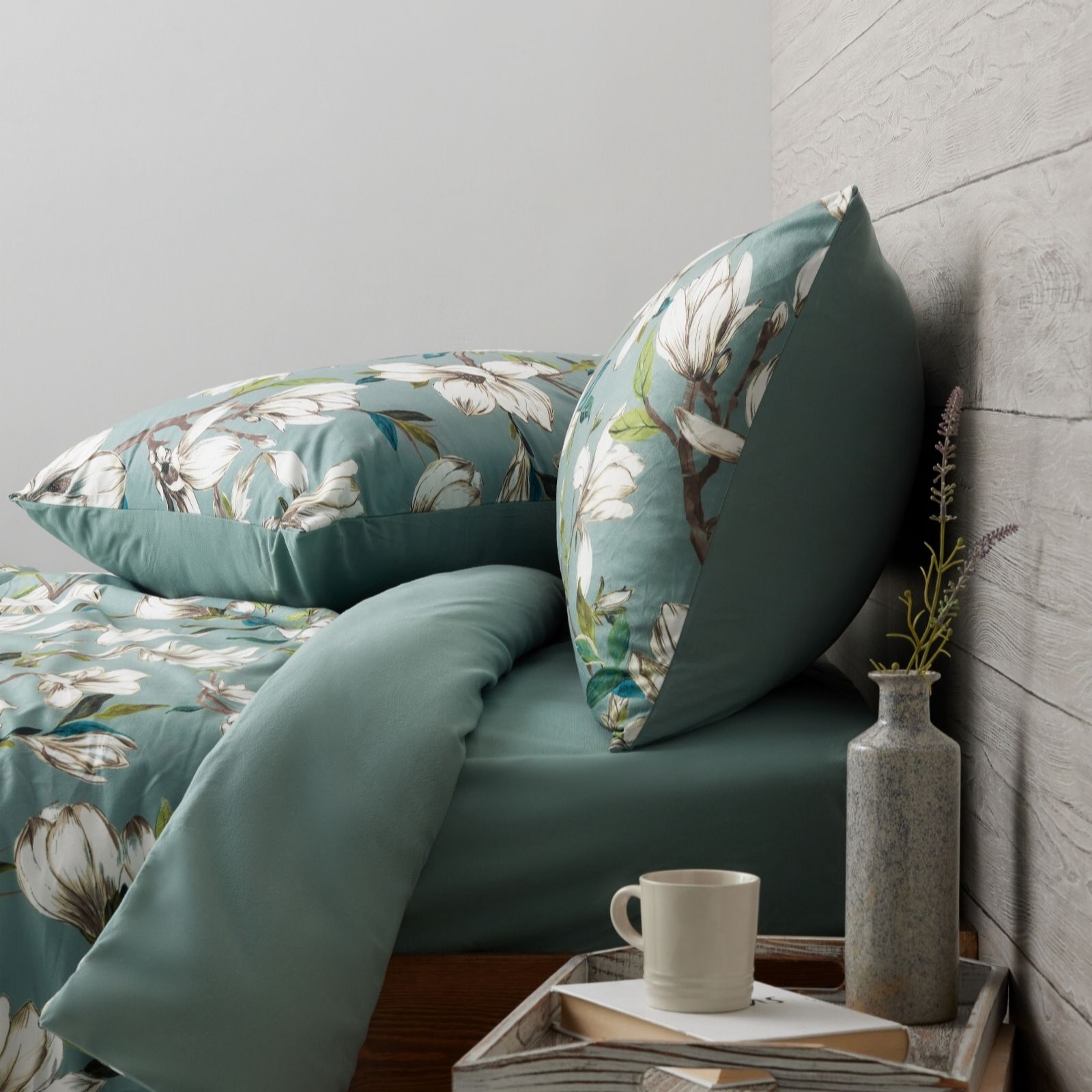 Outlet Cozee Home Flannelsoft Floral 4 Piece Duvet Set